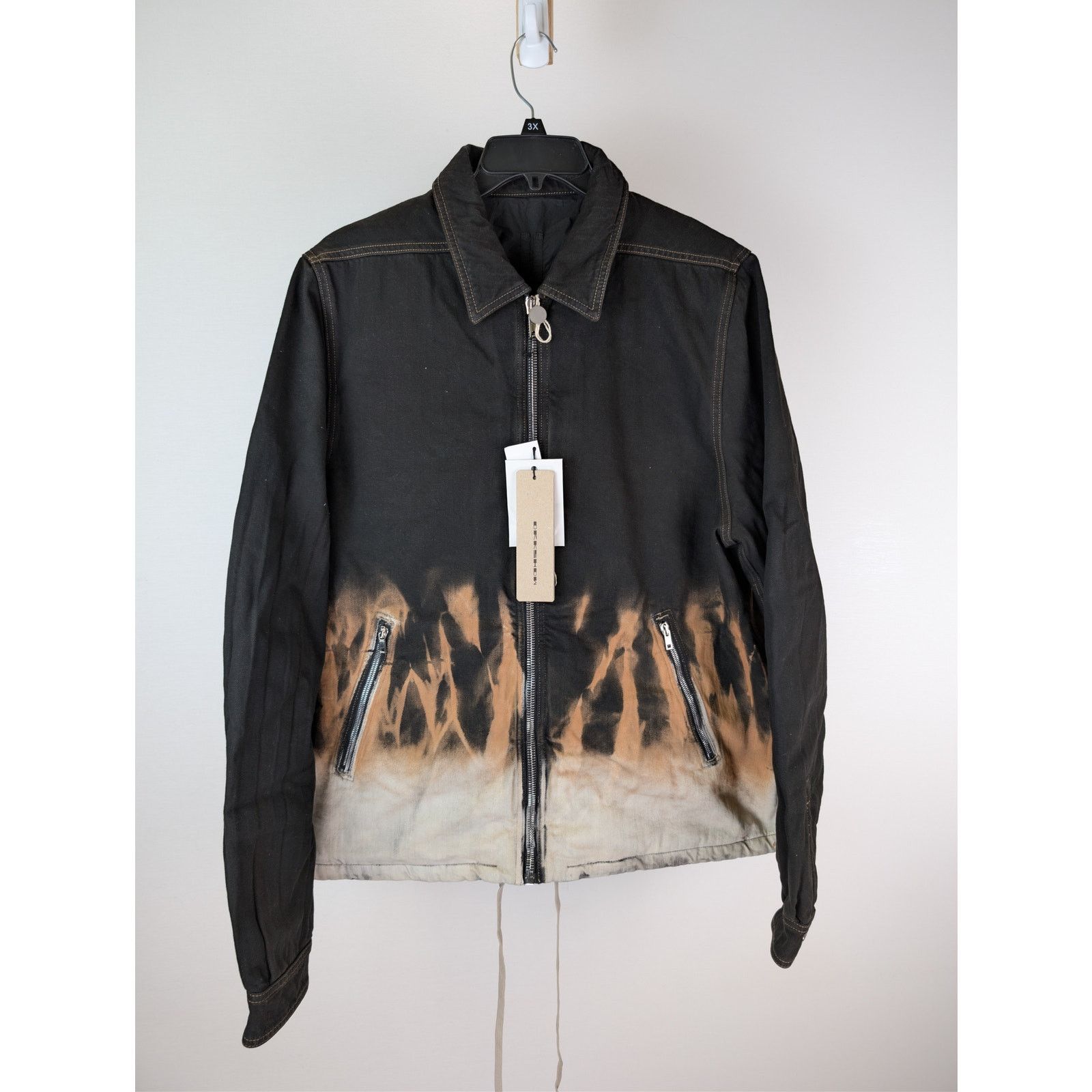 Rick Owens Drkshdw o1rshd1 Zip Front Jacket in Black/Terra Size US L / EU 52-54 / 3 - 8 Thumbnail