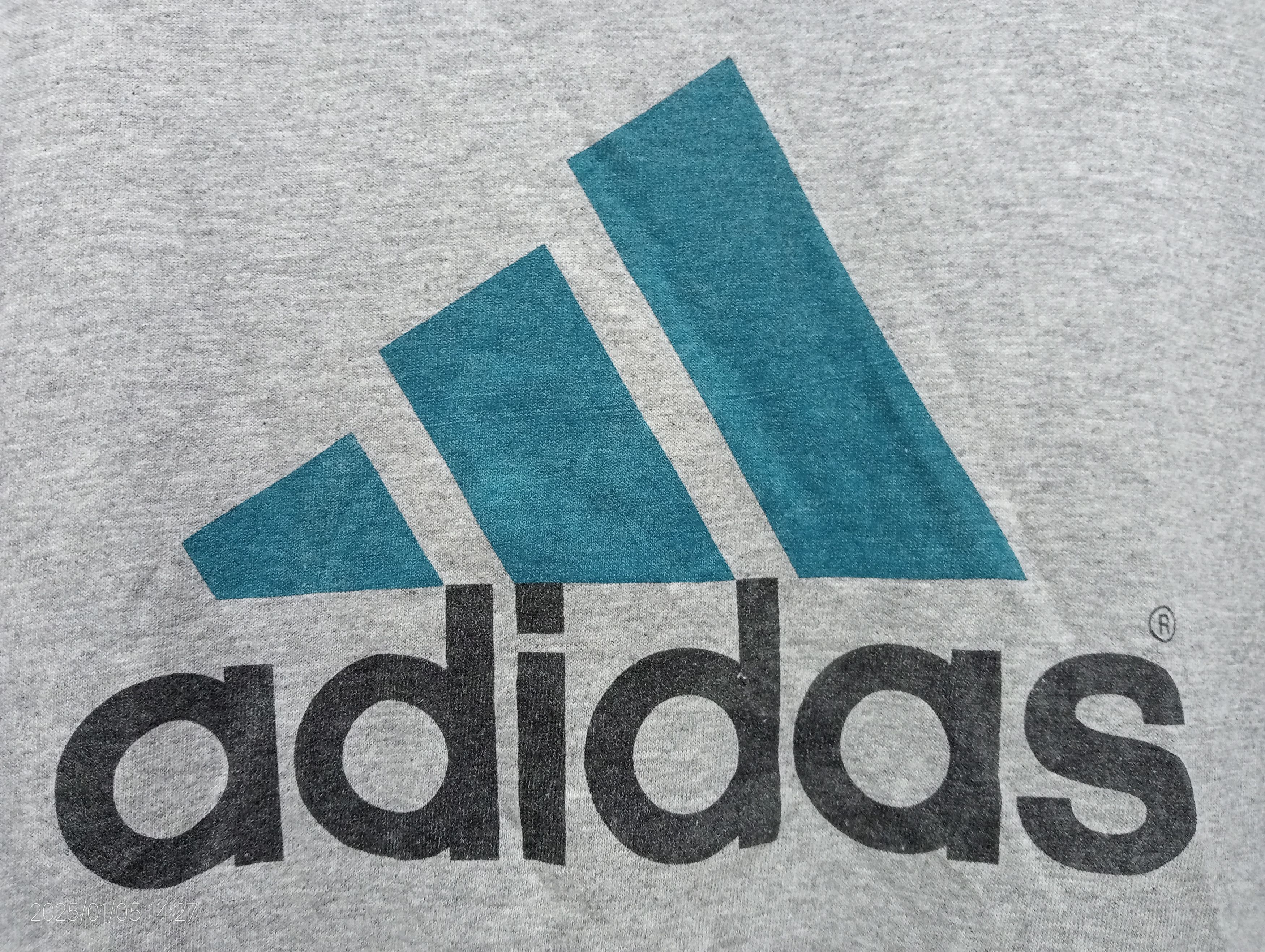 Adidas Vintage '90s Adidas Equipment Big Logo Tee Made in USA Rare Size US L / EU 52-54 / 3 - 3 Thumbnail