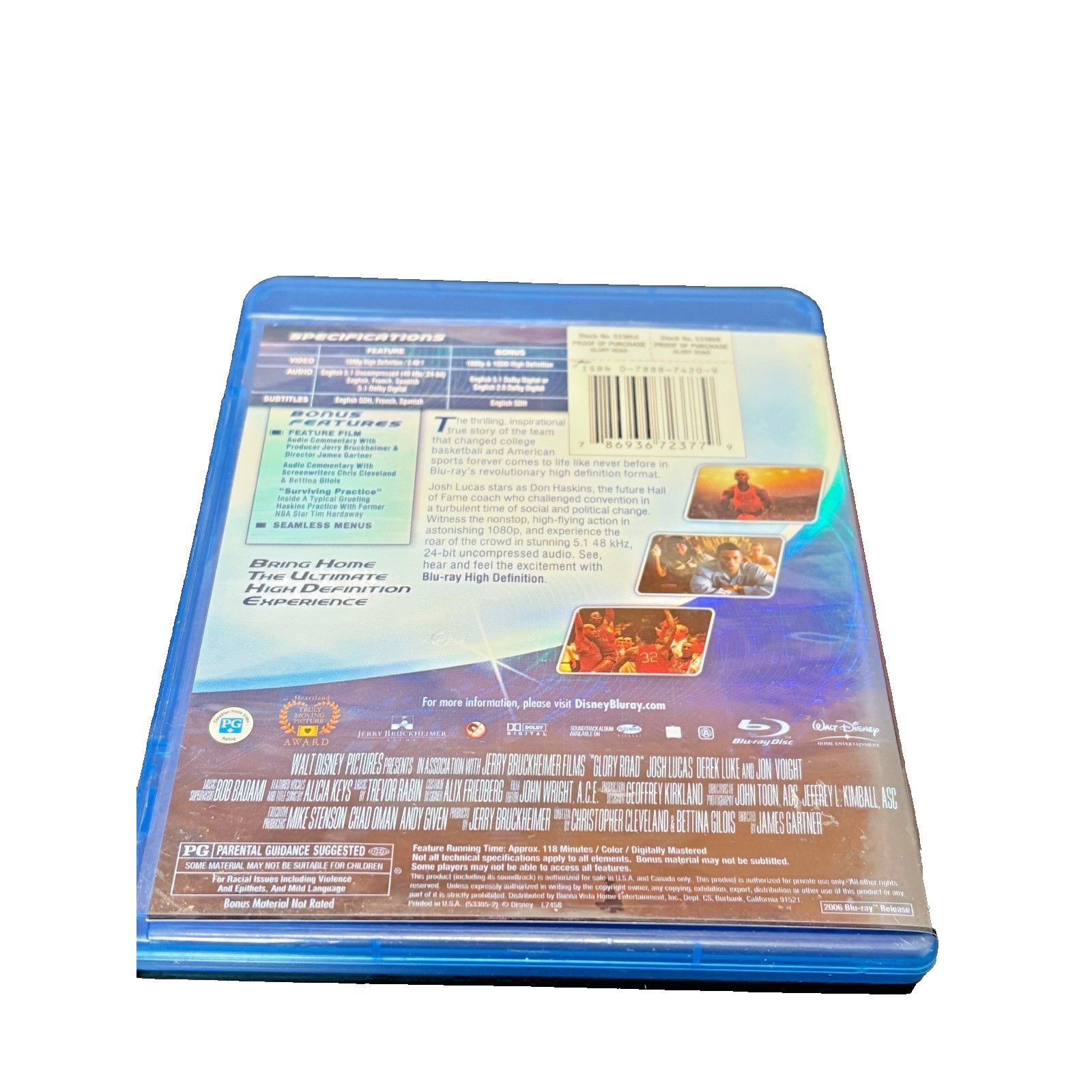 Other Glory Road (Blu-ray Disc, 2006) Size 30 - 4 Thumbnail