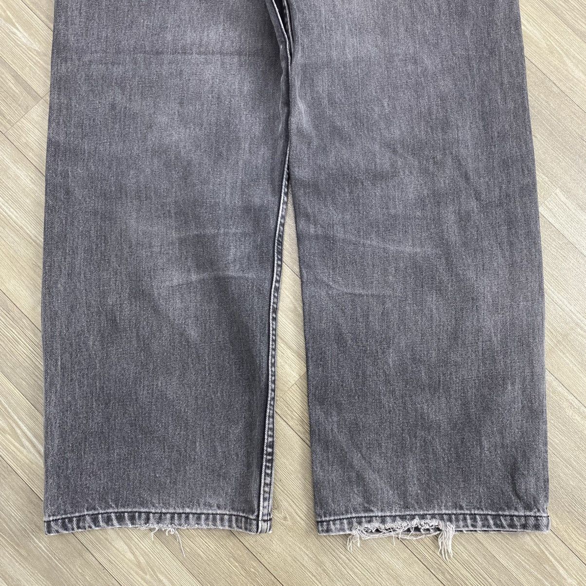 Levi's Vintage Clothing 1990s Vintage Levis 512 36x34 Black Faded Baggy Jeans Size US 35 - 10 Thumbnail