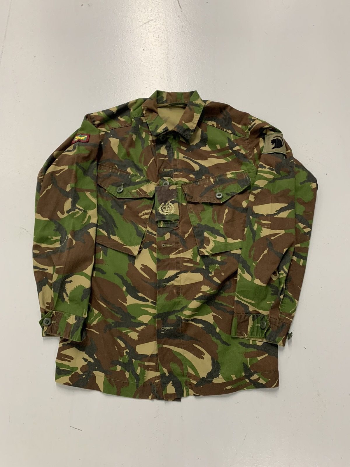 Other British DPM Camo Combat Jacket w/ Patches - Fits M/L Size US M / EU 48-50 / 2 - 1 Thumbnail