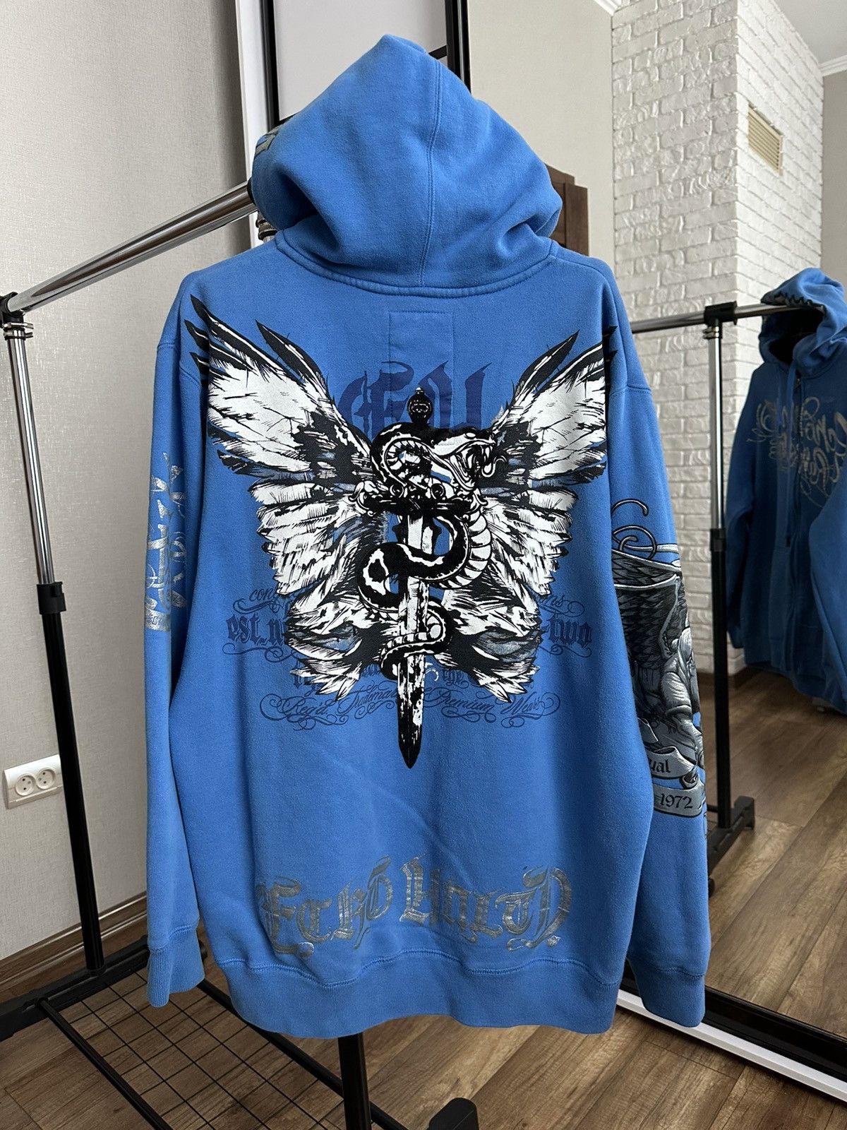 Ecko Unltd. × Rap Tees × Vintage Vintage Ecko Unlimited Zip hoodie 