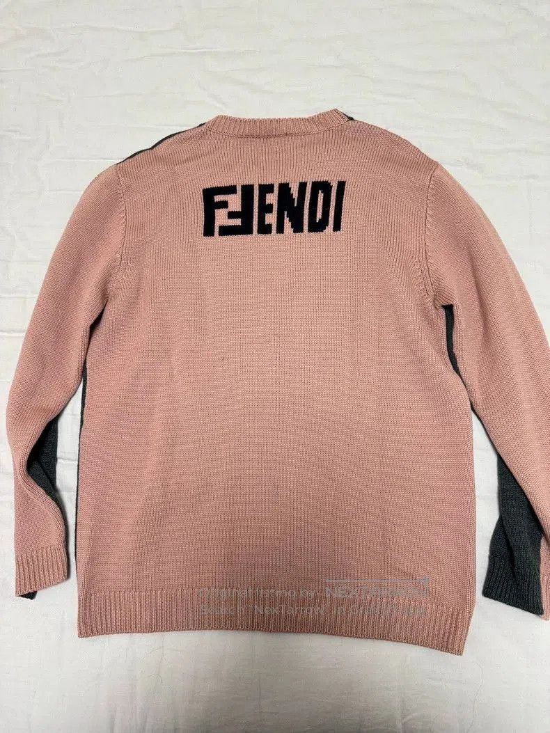 Fendi Fendi Gray Pink Colorblock Sweater. Size US XL / EU 56 / 4 - 2 Thumbnail