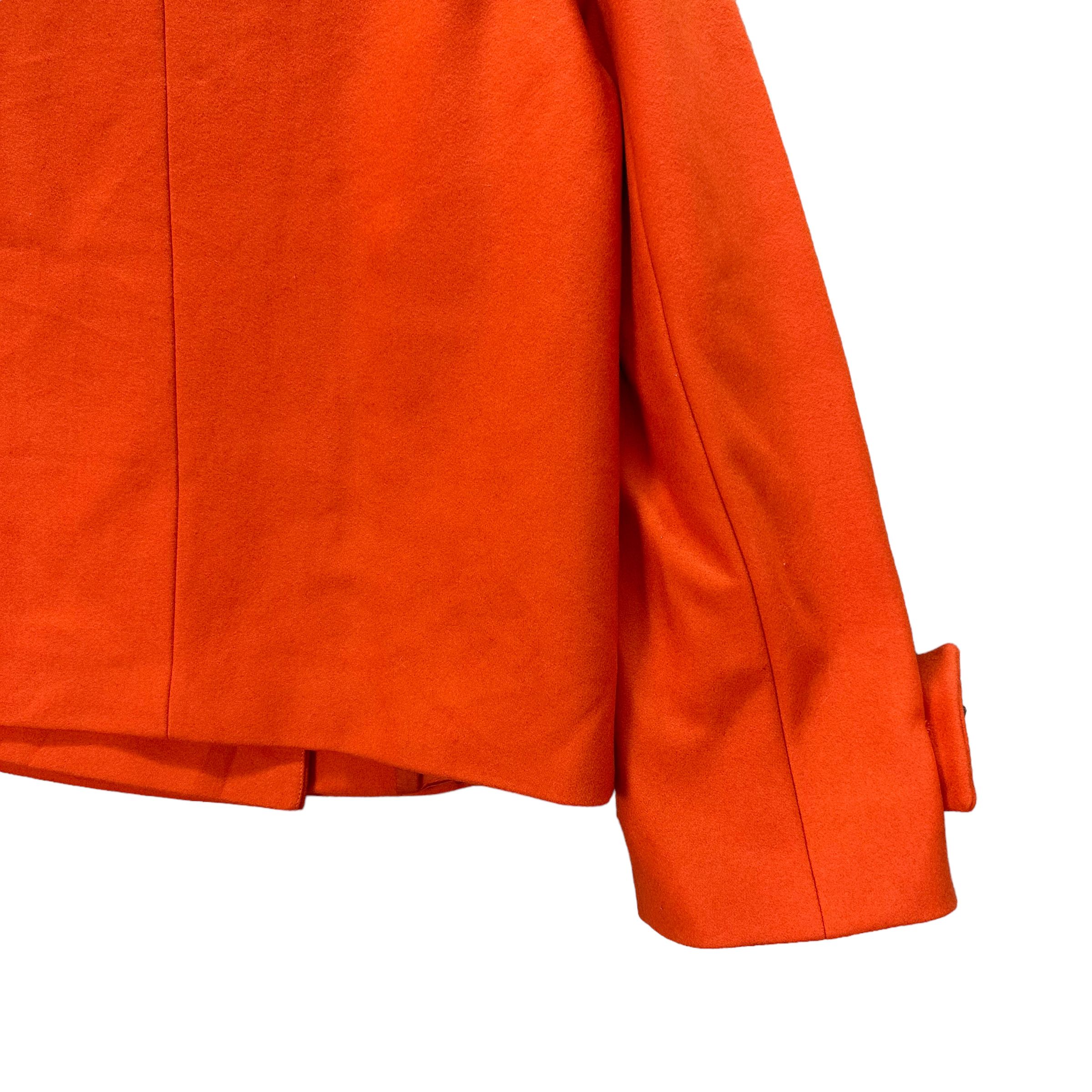 French Connection FRENCH CONNECTION ORANGE WOOL COAT #8039-198 Size S / US 4 / IT 40 - 14 Thumbnail