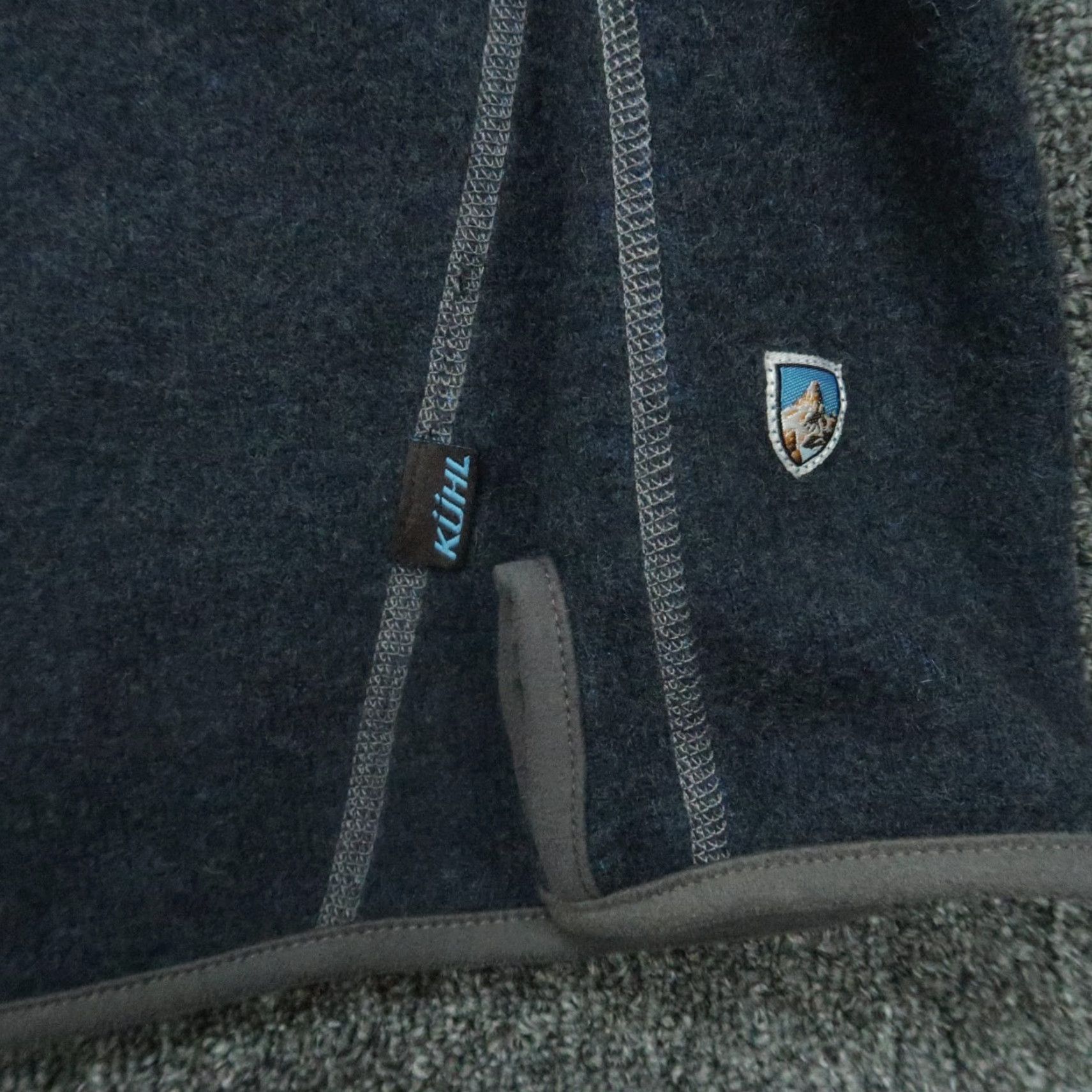 Vintage Kuhl Pullover Mens Small Blue 1/4 Zip Chianti Fleece Wool Blend Hiking Jumper Size US S / EU 44-46 / 1 - 5 Thumbnail