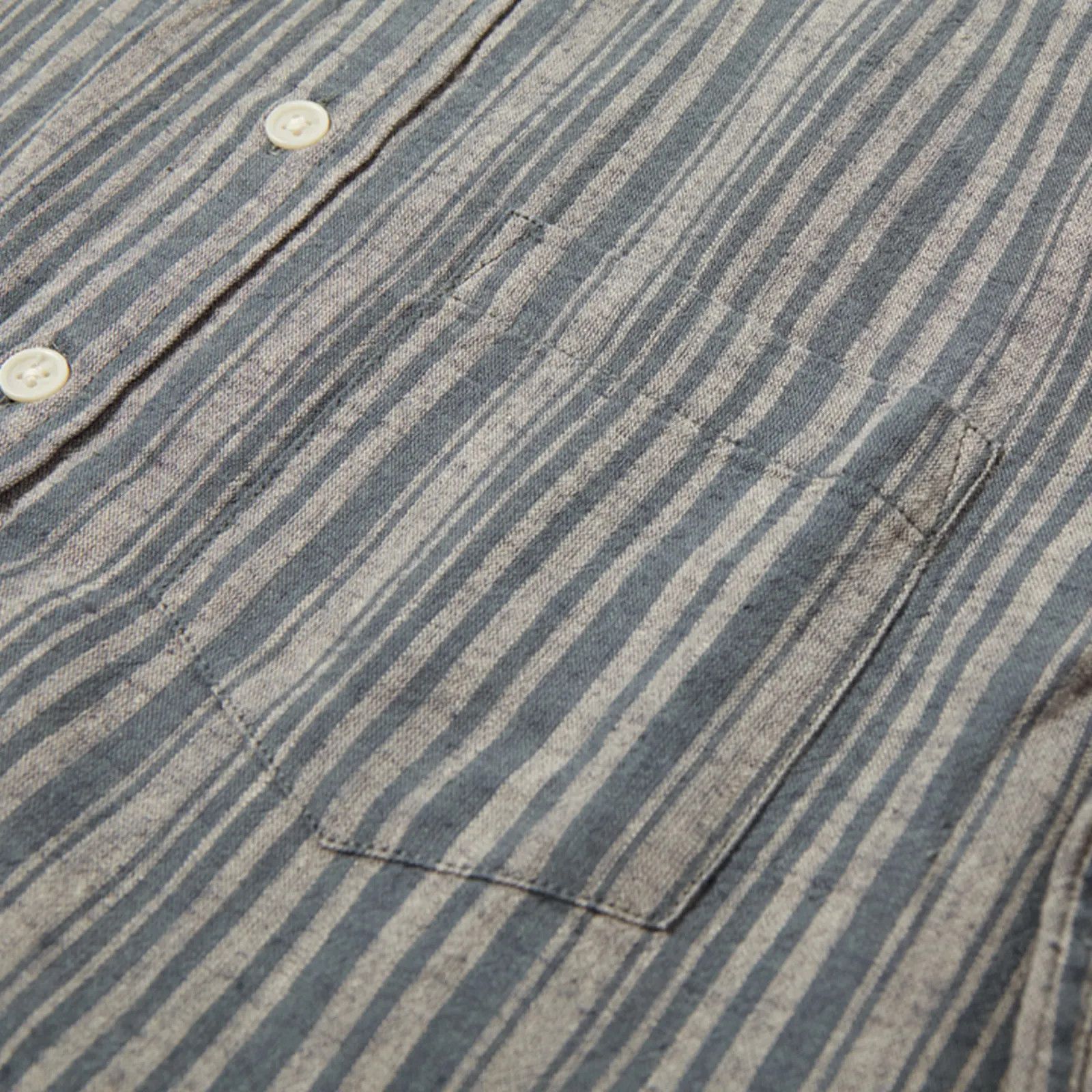 Corridor Rustic Stripe Shirt - Indigo Size US M / EU 48-50 / 2 - 2 Thumbnail