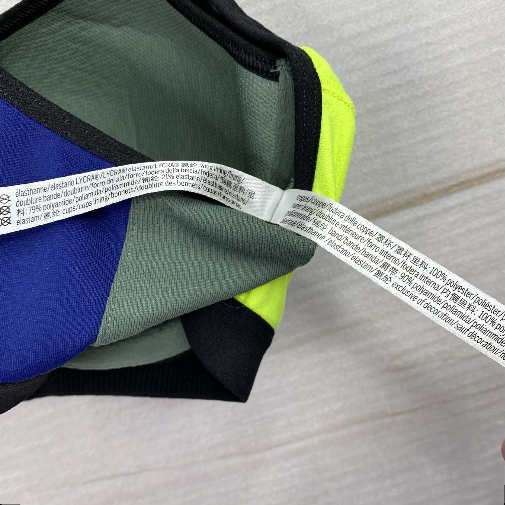 Victoria's Secret Victoria's Secret Sports Bra 34D Multicolor Zip Front T Back Lined Support Gym Shirt Size ONE SIZE - 7 Thumbnail