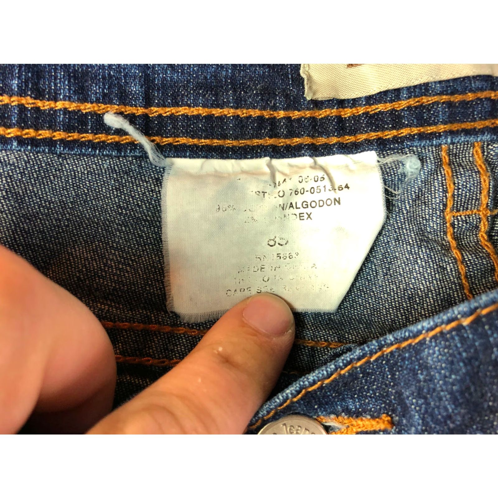Vintage Zena Jeans Straight Mid Rise Womens Size 8 Blue Jeans 32x25 Measured Denim Cotton Vintage No Distressed Regular Size 30" / US 8 / IT 44 - 4 Thumbnail