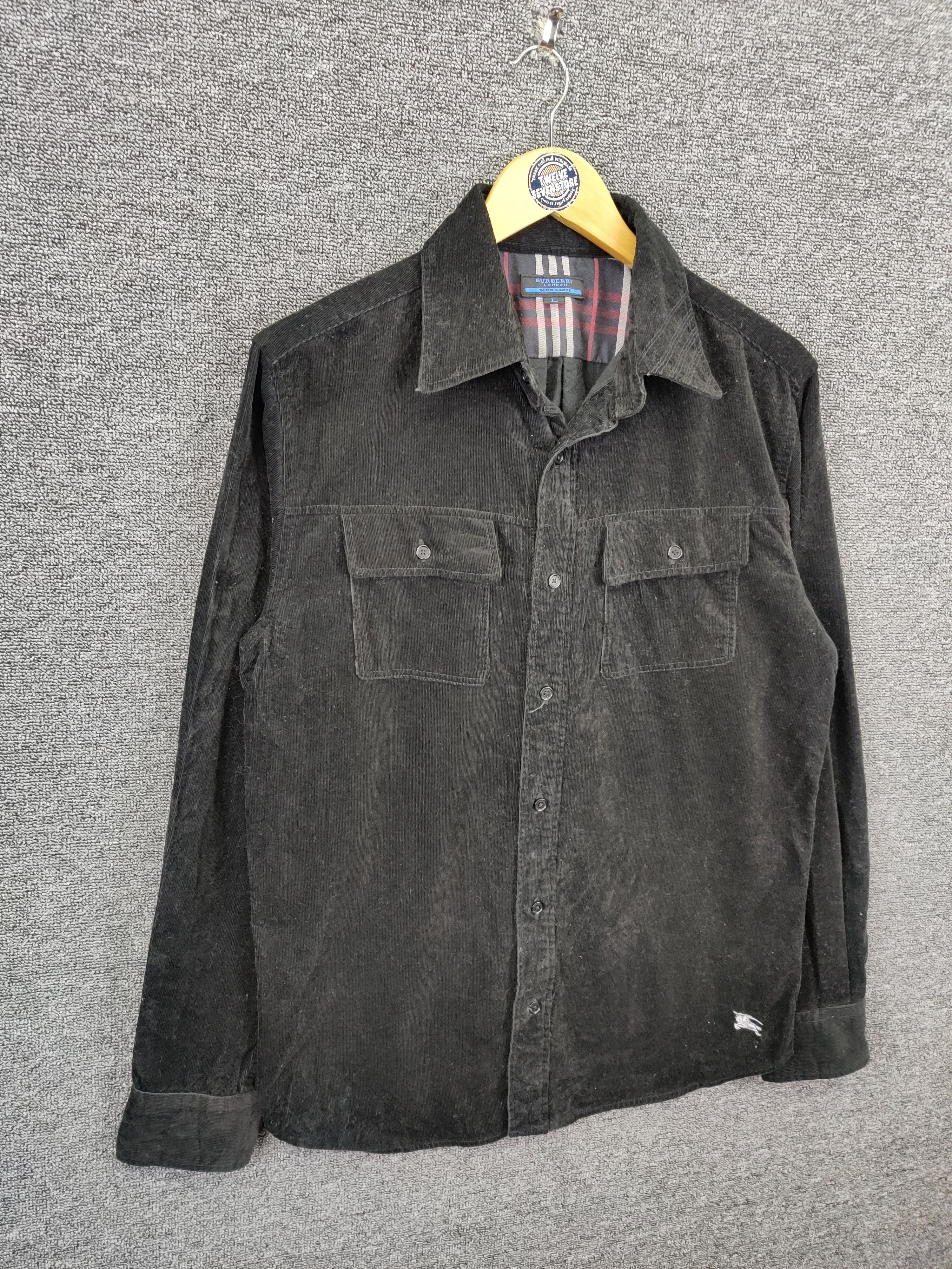 Burberry Vintage Burberry Blue Label Corduroy Overshirt Jacket Size US L / EU 52-54 / 3 - 7 Thumbnail