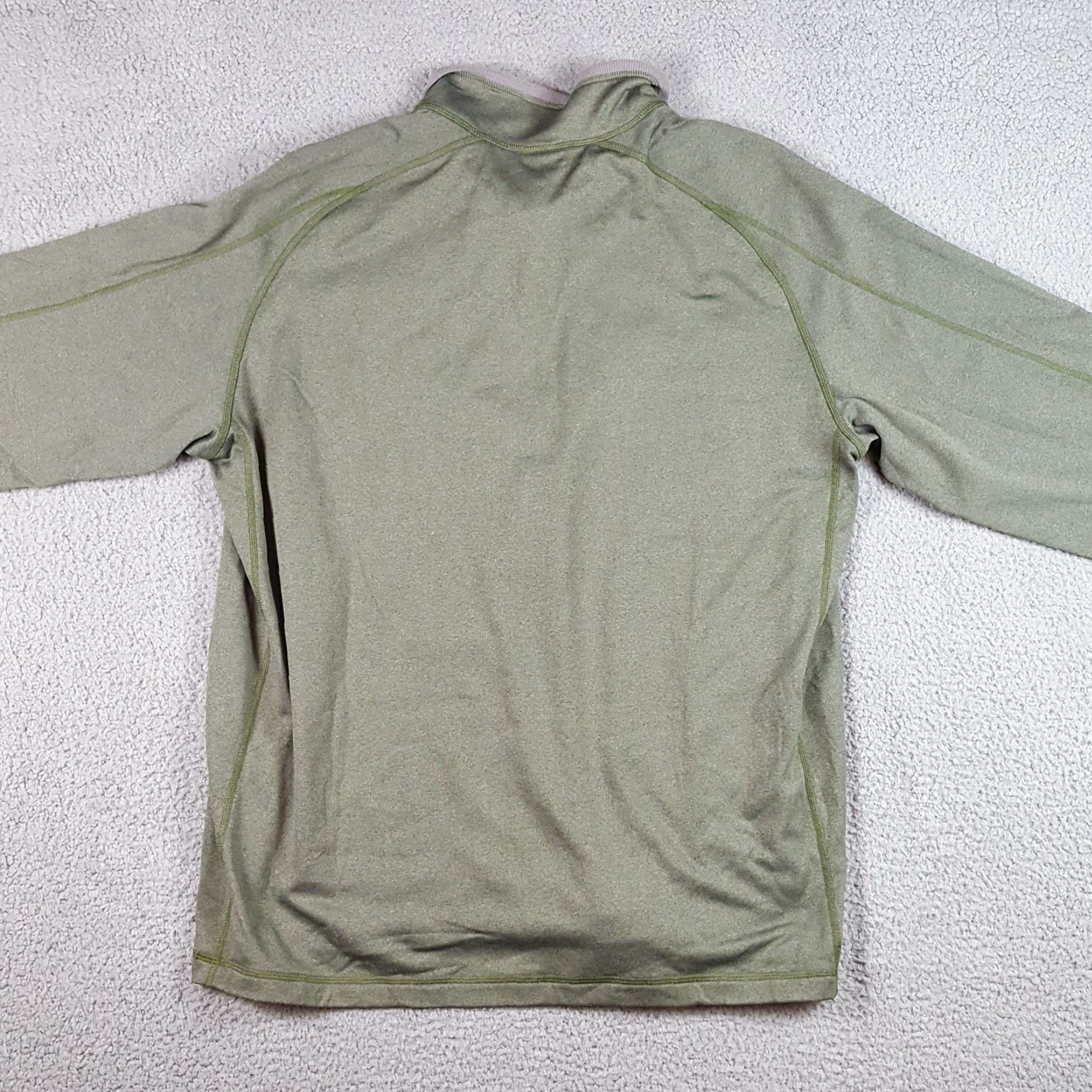 The North Face VINTAGE The North Face 2XL Green Thermal Micro Fleece Lined Quarter-Zip Hiking Shirt Men NS Size US XXL / EU 58 / 5 - 7 Thumbnail