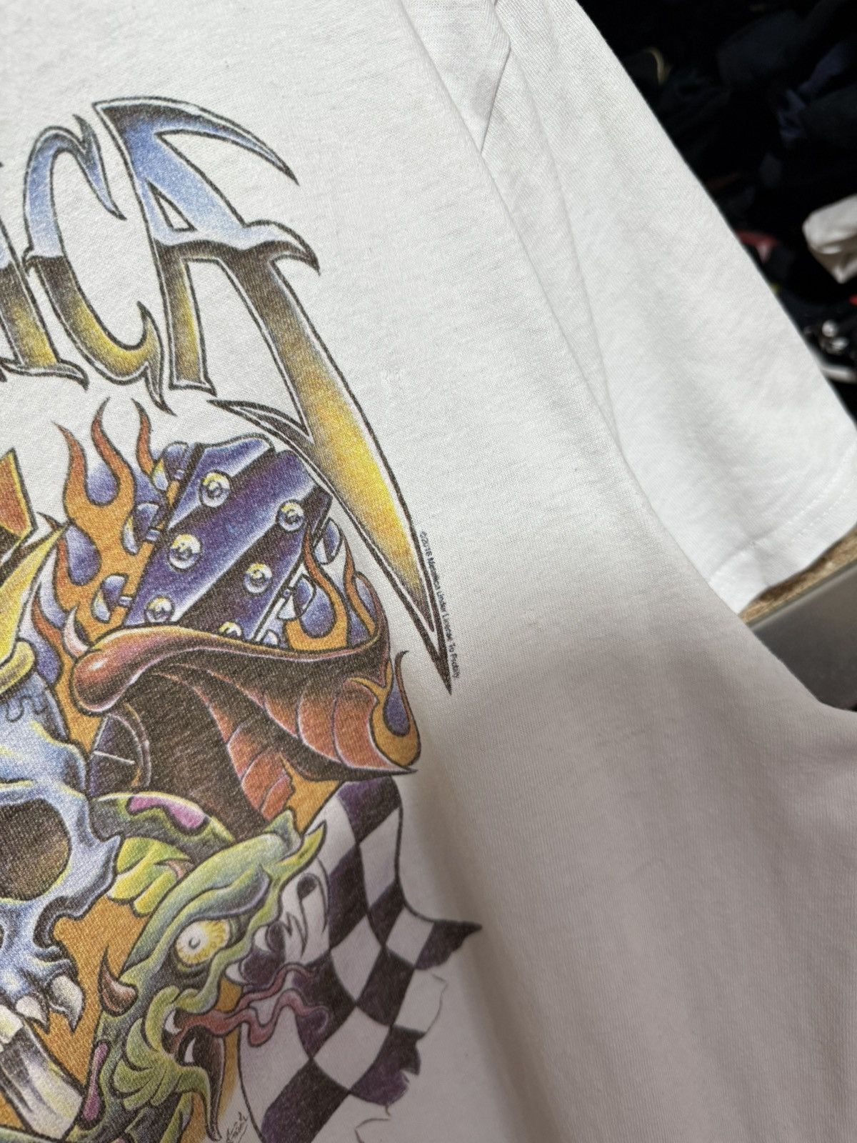 Band Tees × Vintage Vintage 2016 Metallica NorCal Skull Ed Hardy Style T-Shirt Size US XL / EU 56 / 4 - 7 Thumbnail