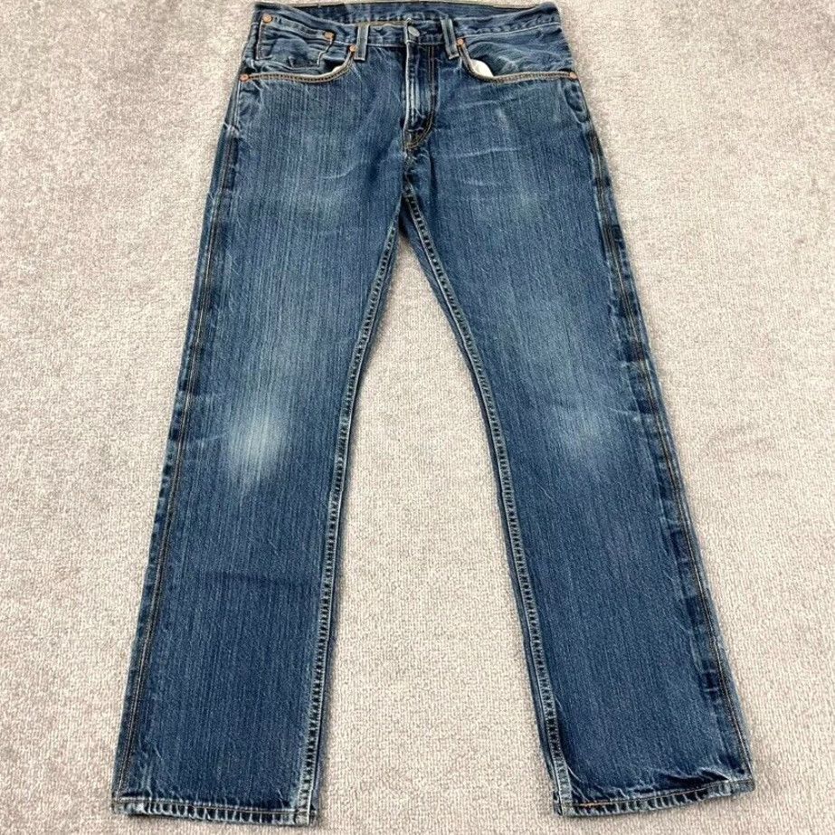 Levi's VINTAGE Levis 514 Jeans Mens 32x32 Blue Denim Mid Rise Classic Straight 5-Pocket Mens Jeans Size US 32 / EU 48 - 2 Thumbnail