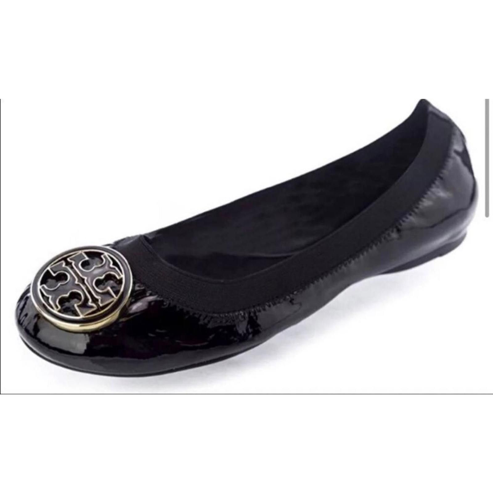 Other Tory Burch Black Flats with Gold Logo Size US 6.5 / IT 36.5 - 4 Thumbnail