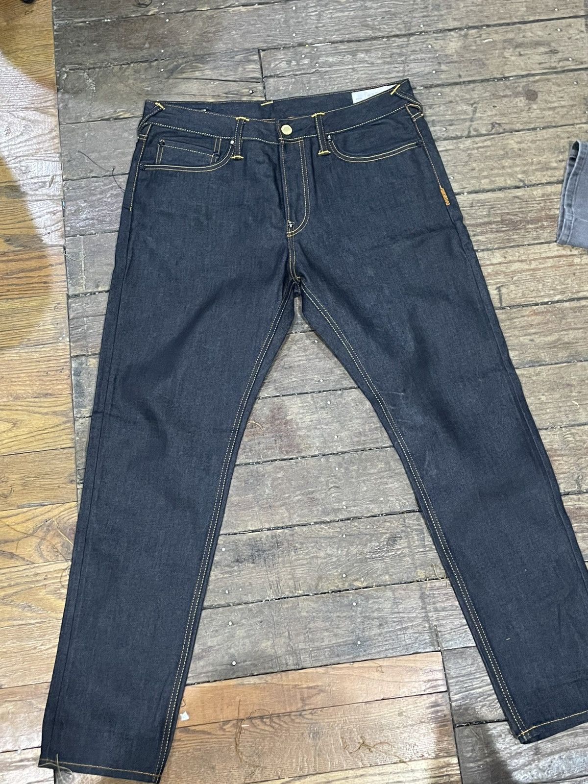 パンツ KURO / selvedge denim pants OD+PBJ 14oz. 