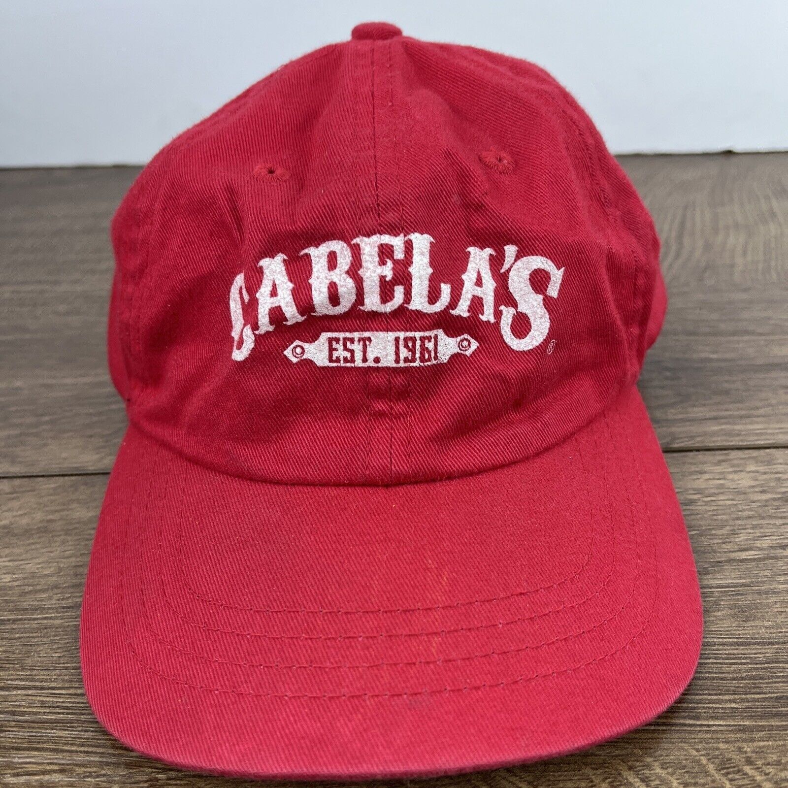 Other Cabela's Hat Cabelas Red Adjustable Hat Adult Size Hat Red C Size ONE SIZE - 5 Thumbnail