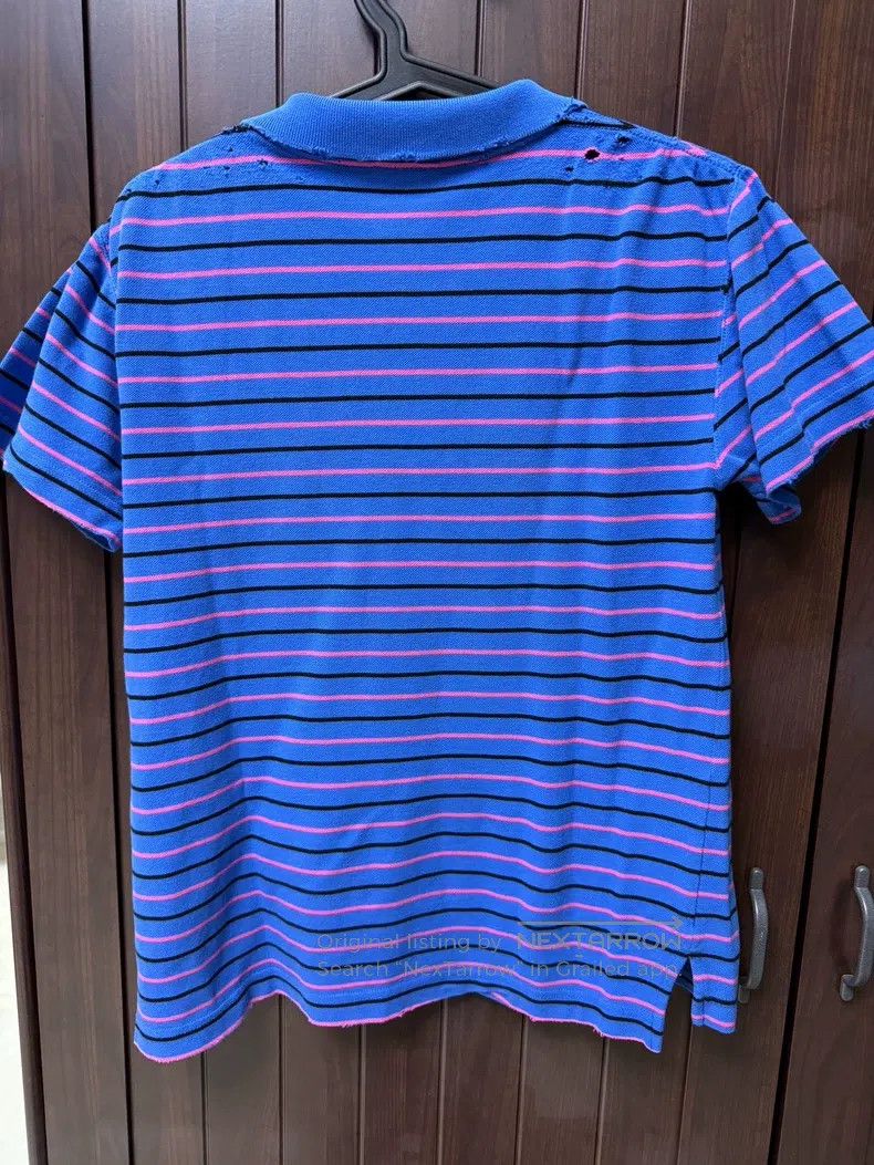 Balenciaga Balenciaga Distressed Polo Shirt Size US M / EU 48-50 / 2 - 2 Thumbnail