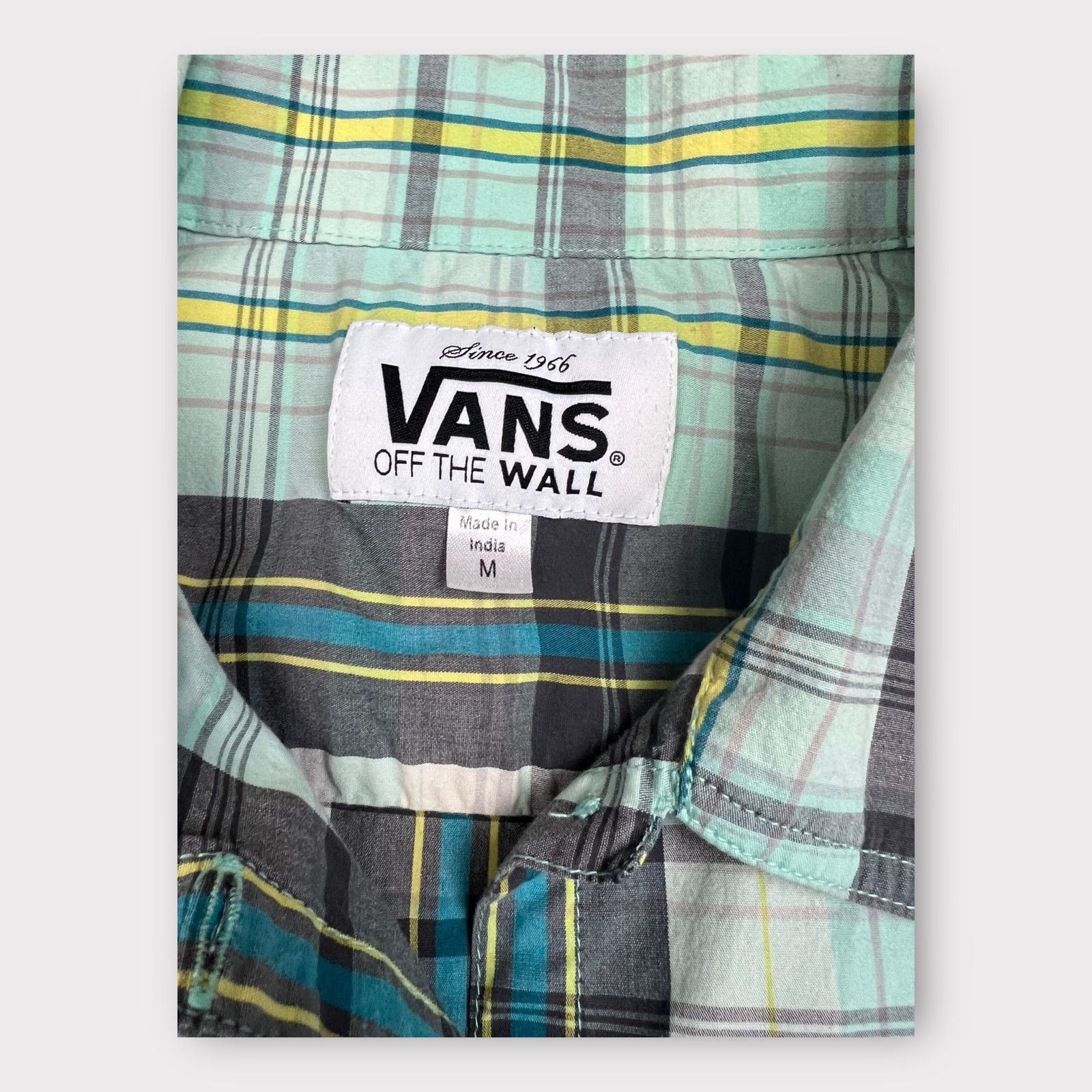 Vans Vans | Vintage Y2K Button Down Plaid Shirt | Medium Size M / US 6-8 / IT 42-44 - 6 Thumbnail