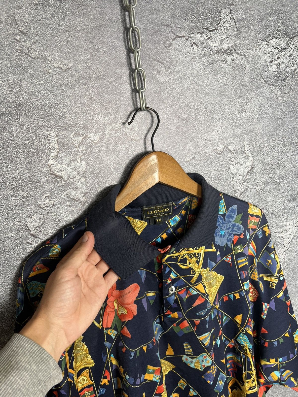Leonard Paris Vintage Lonard Paris All Over Floral Print Polo Size Xxl Size US XXL / EU 58 / 5 - 16 Thumbnail