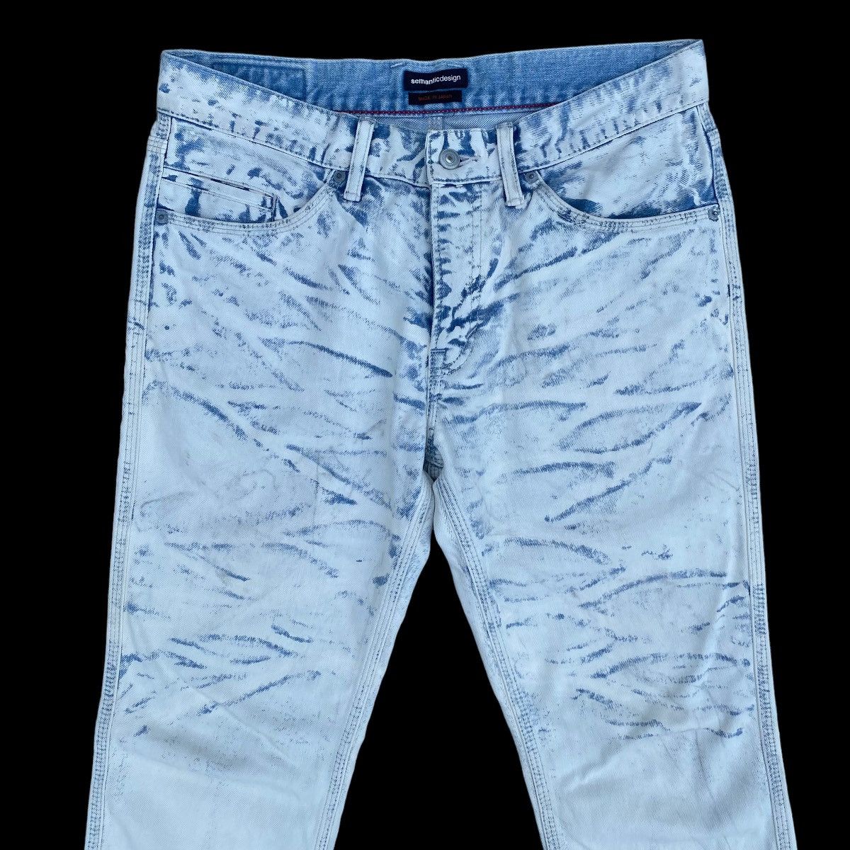 Japanese Brand × semanticdesign Semantic Design Snake Design Made In Japan Denim Jeans Size US 34 / EU 50 - 1 Thumbnail