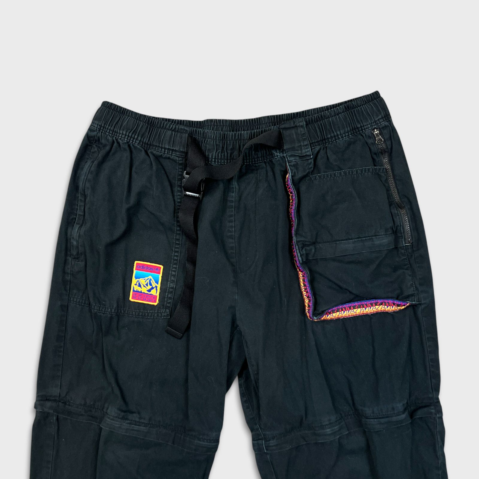 Adidas × Vintage Adidas Originals Adventure Cargo Trousers Convertible Pants Size US 34 / EU 50 - 2 Thumbnail