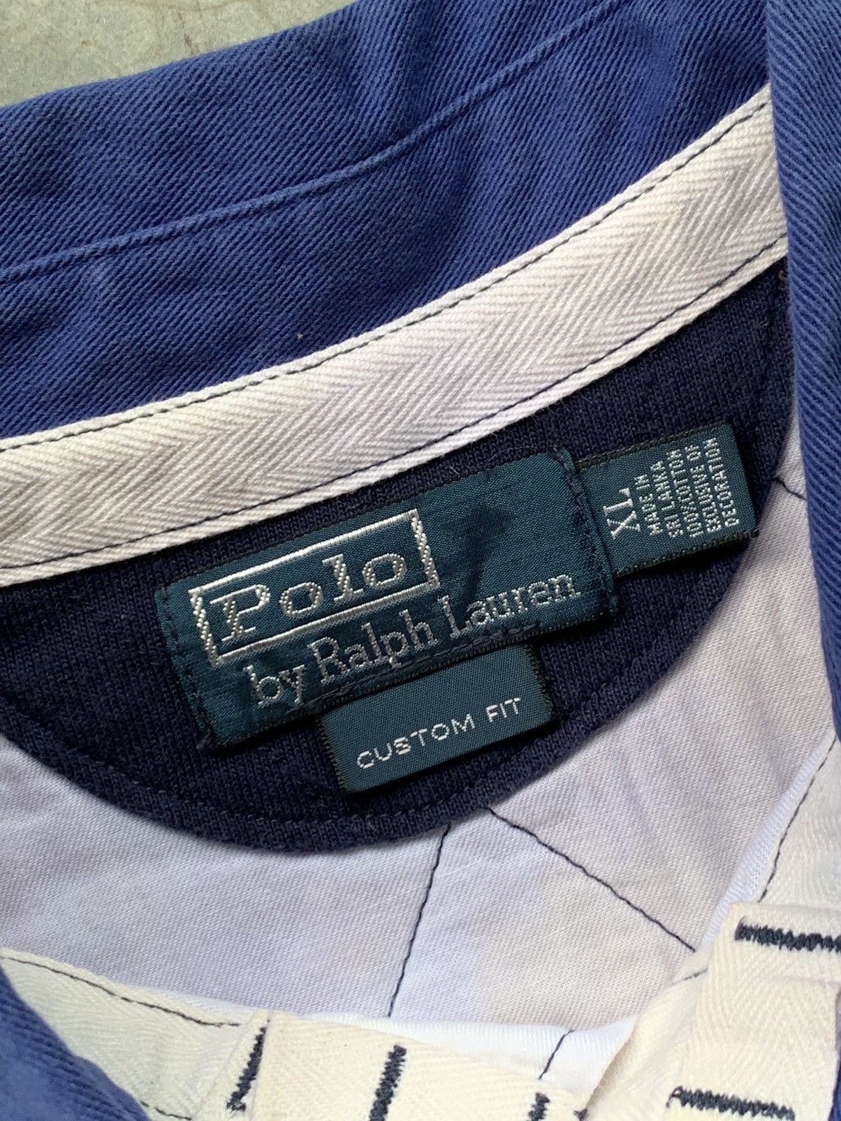 Polo Ralph Lauren Vintage 90s Polo Ralph Lauren Rugby Tshirt Size US XL / EU 56 / 4 - 4 Thumbnail