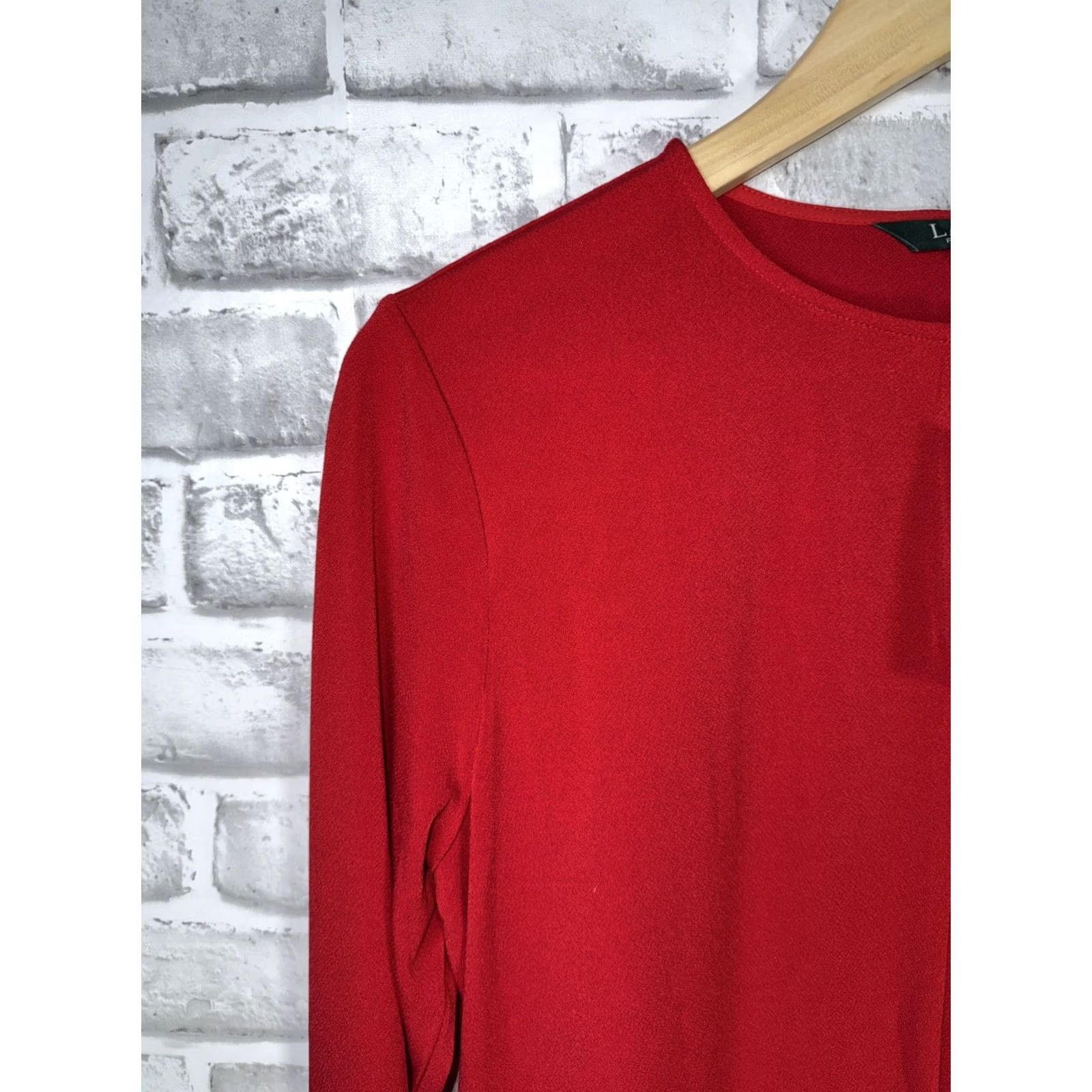 Ralph Lauren LAUREN RALPH LAUREN Tunic Shirt Red Womens M Fall NWT Size M / US 6-8 / IT 42-44 - 3 Thumbnail