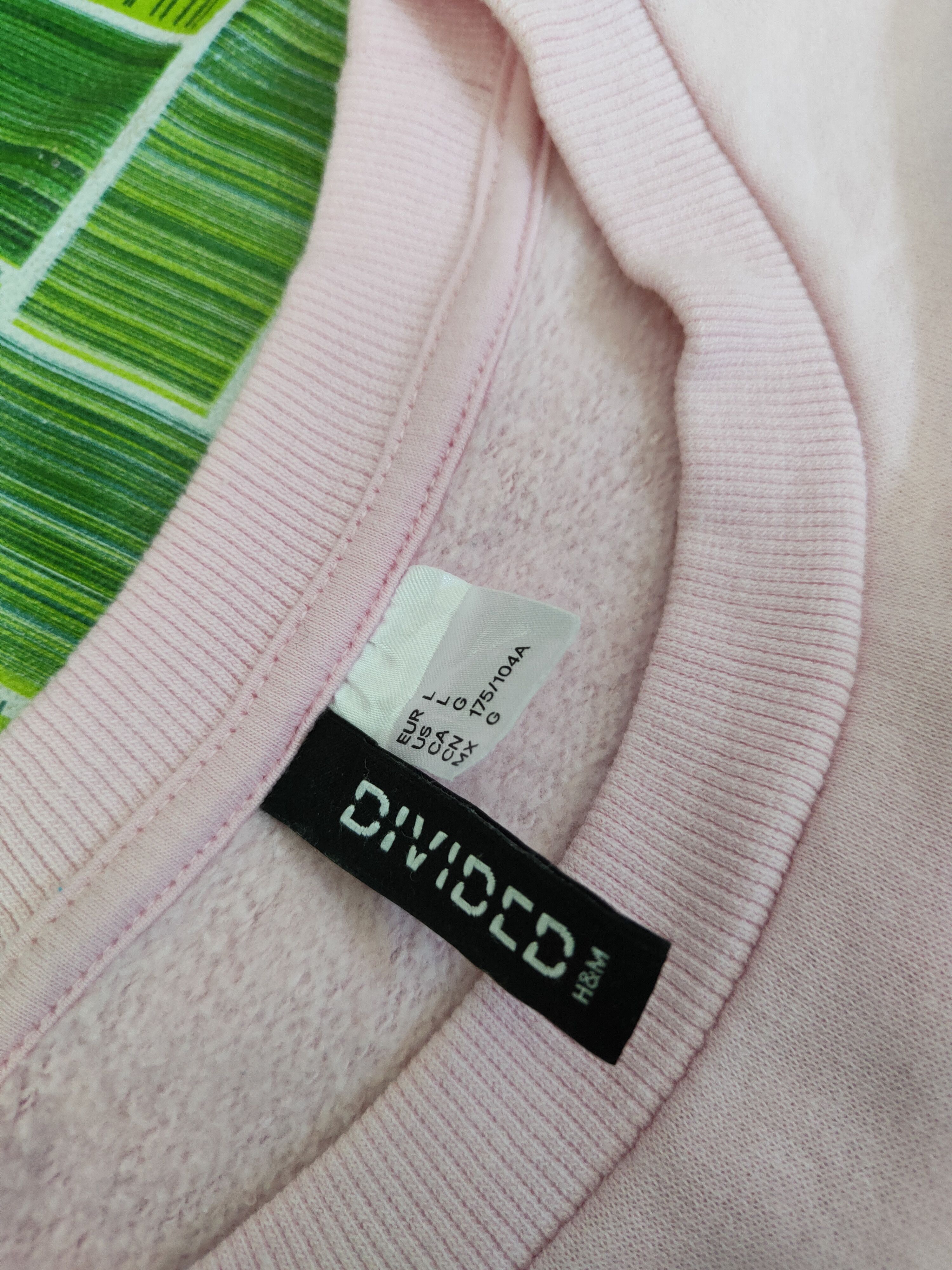 Divided × H&M × Japanese Brand Divided-H&M Pink Sweatshirts #S2556 Size L / US 10 / IT 46 - 10 Thumbnail