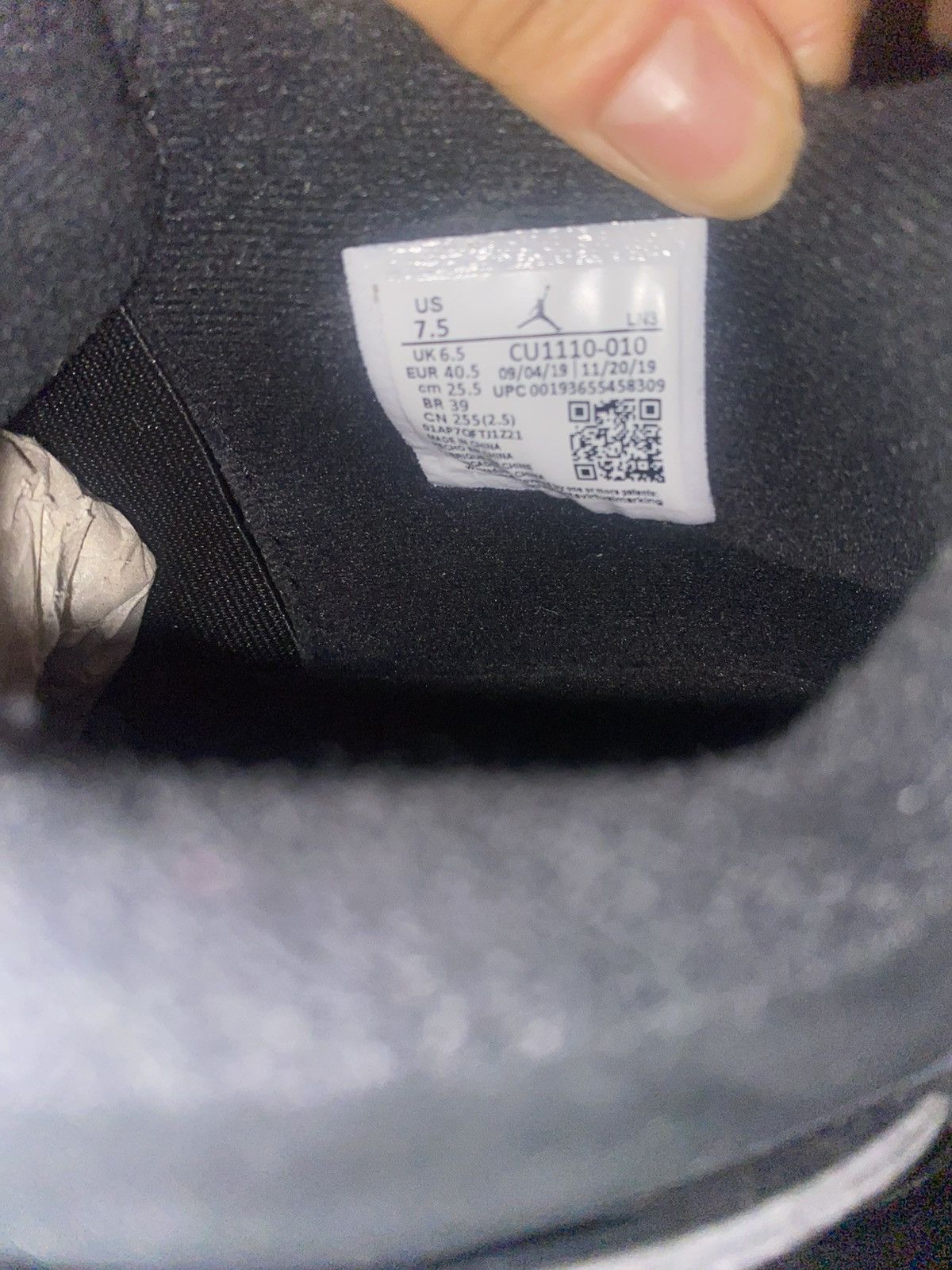 Jordan Brand × Nike Air Jordan Retro 4 Black/Black-LT Graphite ‘Black Cat’ Size US 7.5 / EU 40-41 - 7 Thumbnail