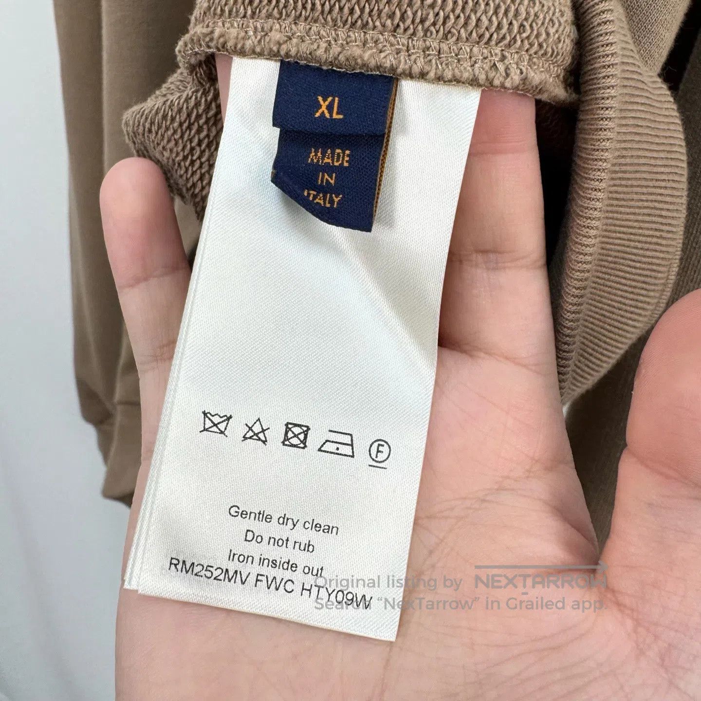 Louis Vuitton Louis Vuitton 25FW Script Embroidered Letter Sweatshirt| Size US XL / EU 56 / 4 - 6 Thumbnail