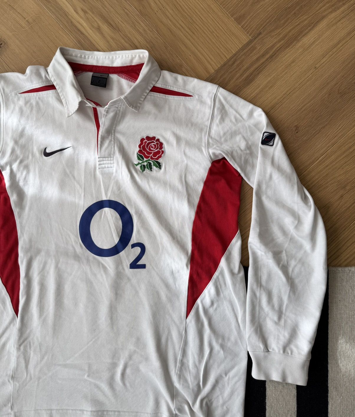 Nike Nike 2002 England Rugby Long Sleeve Jersey Size US XL / EU 56 / 4 - 3 Thumbnail