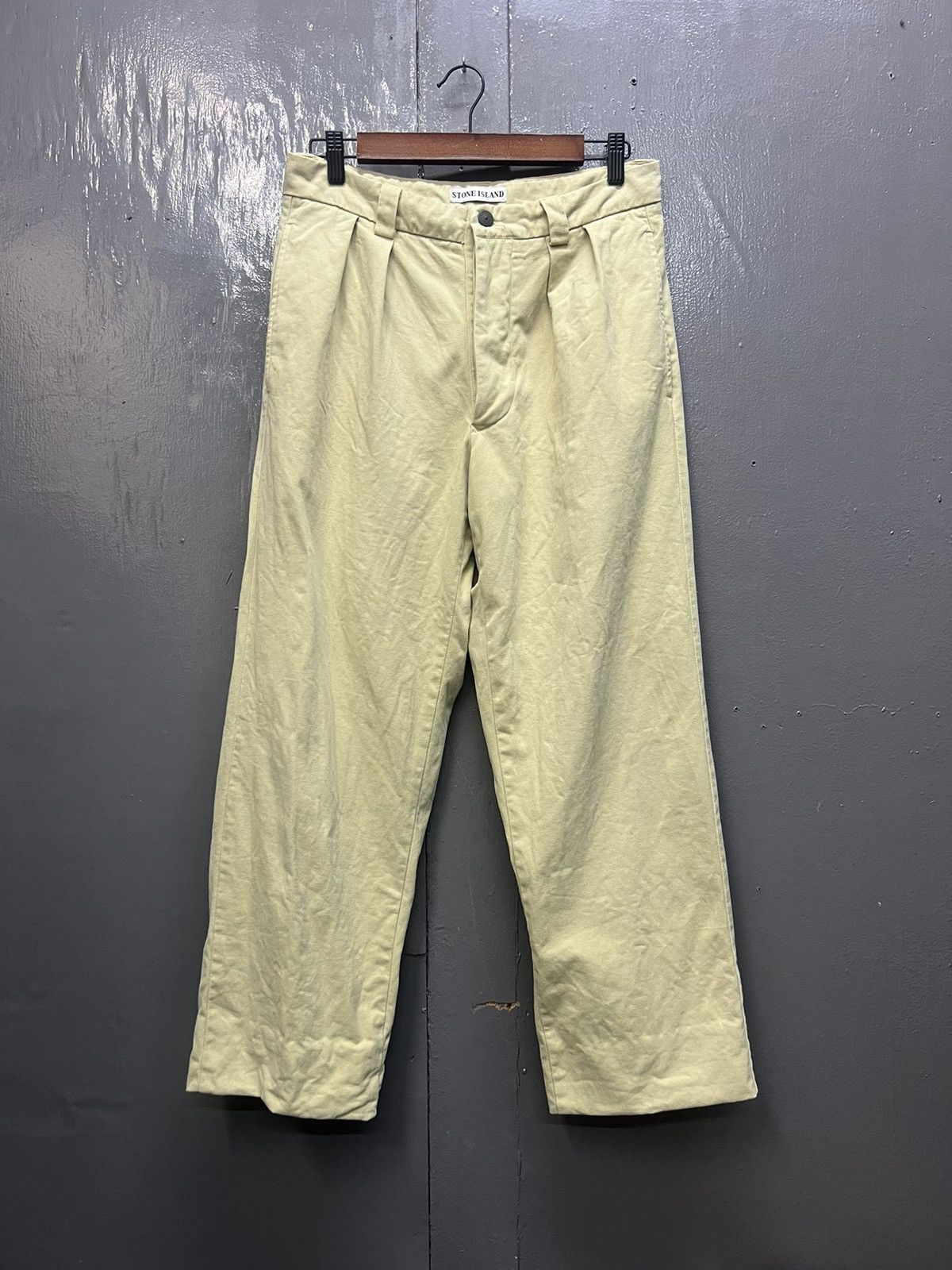 Stone Island Vintage Stone Island Khakis Pants Size 31" Size US 31 - 1 Thumbnail