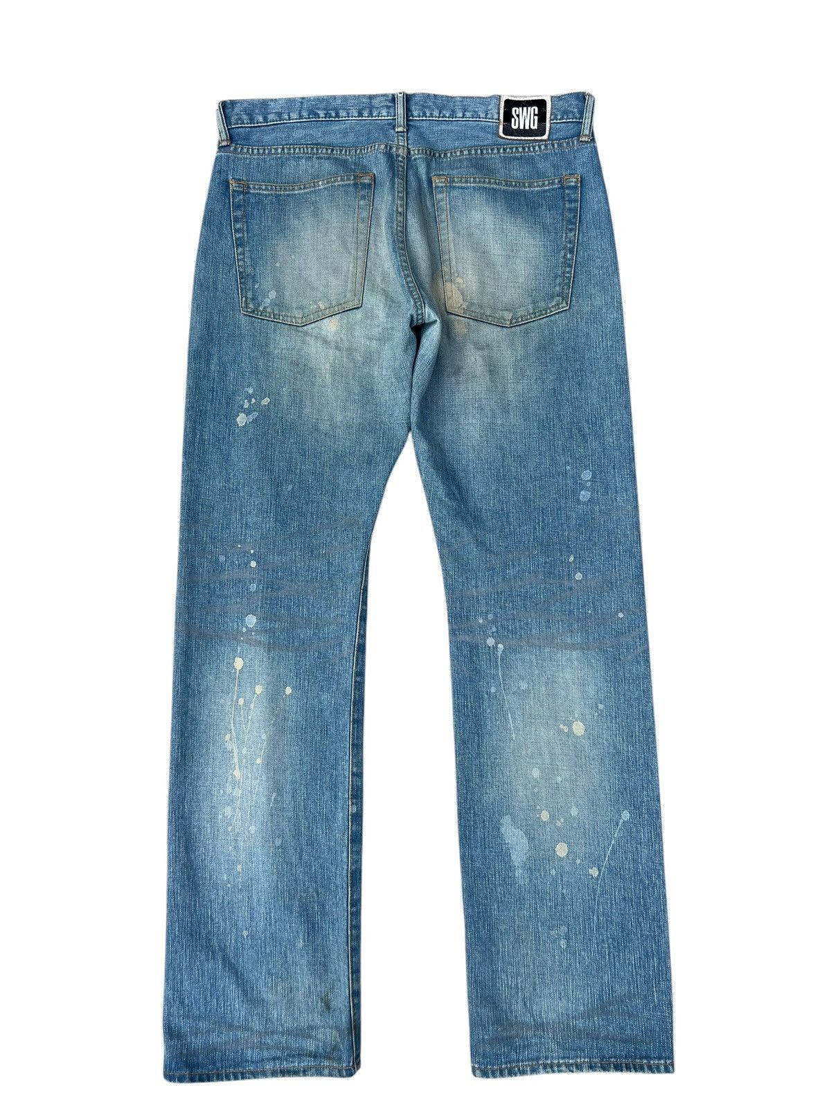 Swagger Dirty Mud Wash Denim Swagger Japan Clawmark Painter Jeans Size US 32 / EU 48 - 16 Thumbnail