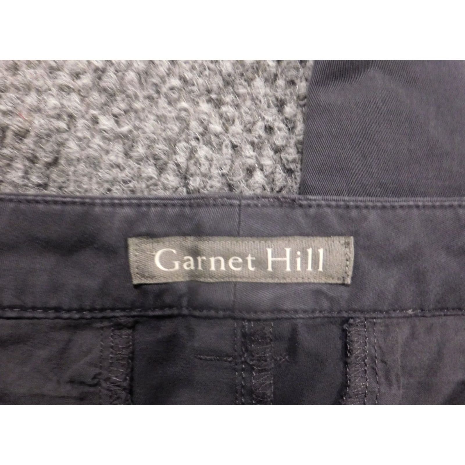 Vintage Garnet Hill Womens Pants 8 Blue Chino Straight Regular 28in Inseam Cotton Polyester Canvas Pockets Stretch Women Medium? Size 30" / US 8 / IT 44 - 2 Thumbnail