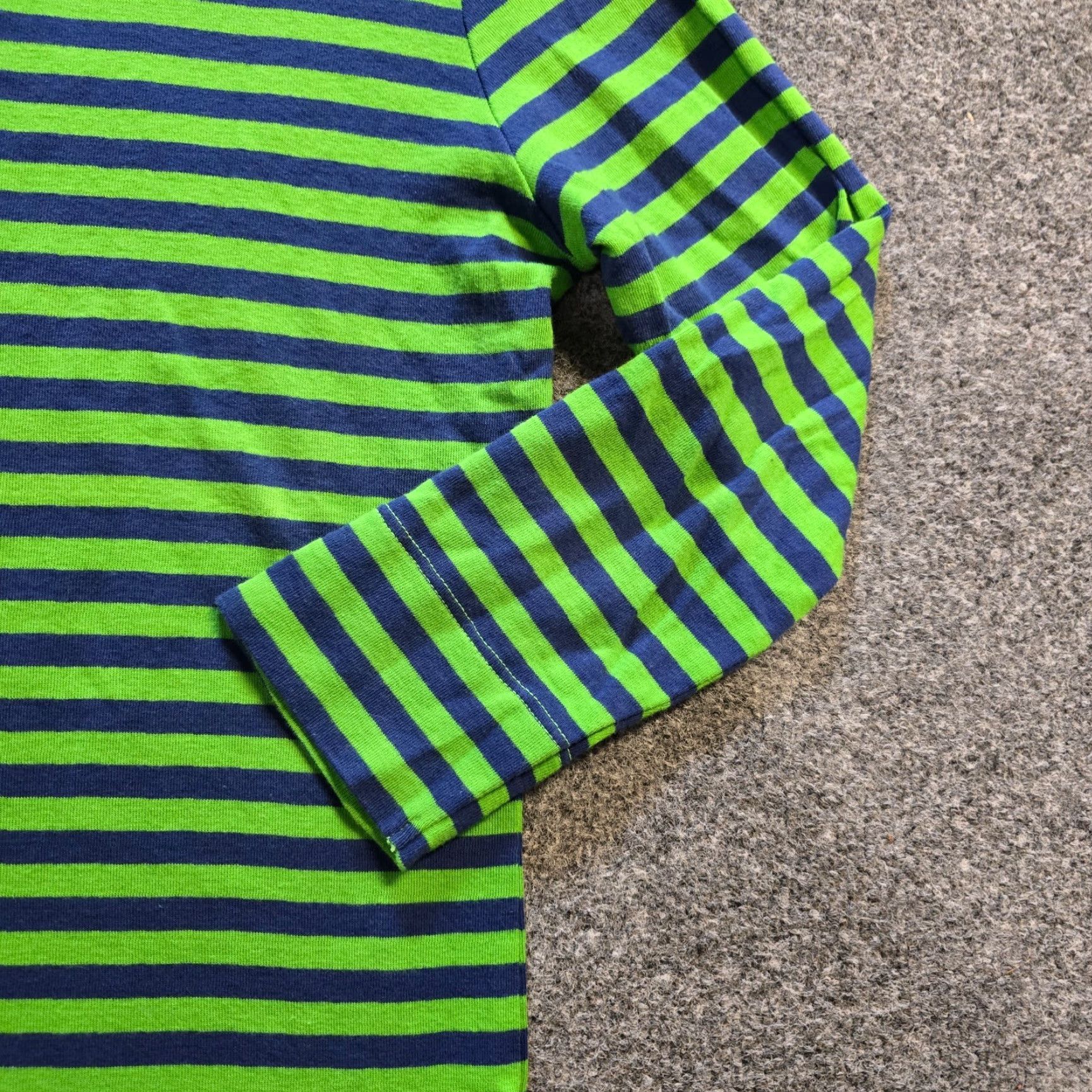 Lilly Pulitzer Lilly Pulitzer Top Women Size S Green Blue Striped Boat Neck Nautical Preppy Shirt Blouse Casual Slim Knit Cotton Size S / US 4 / IT 40 - 4 Thumbnail