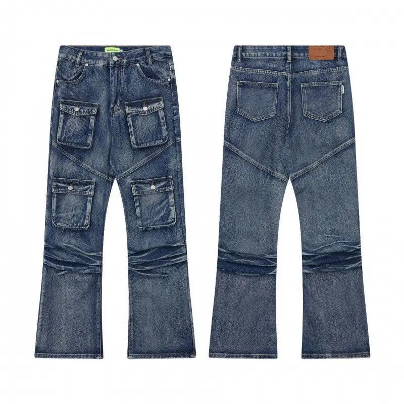 Japanese Brand × Jean Retro loose wide leg pocket jeans Size US 32 / EU 48 - 5 Thumbnail