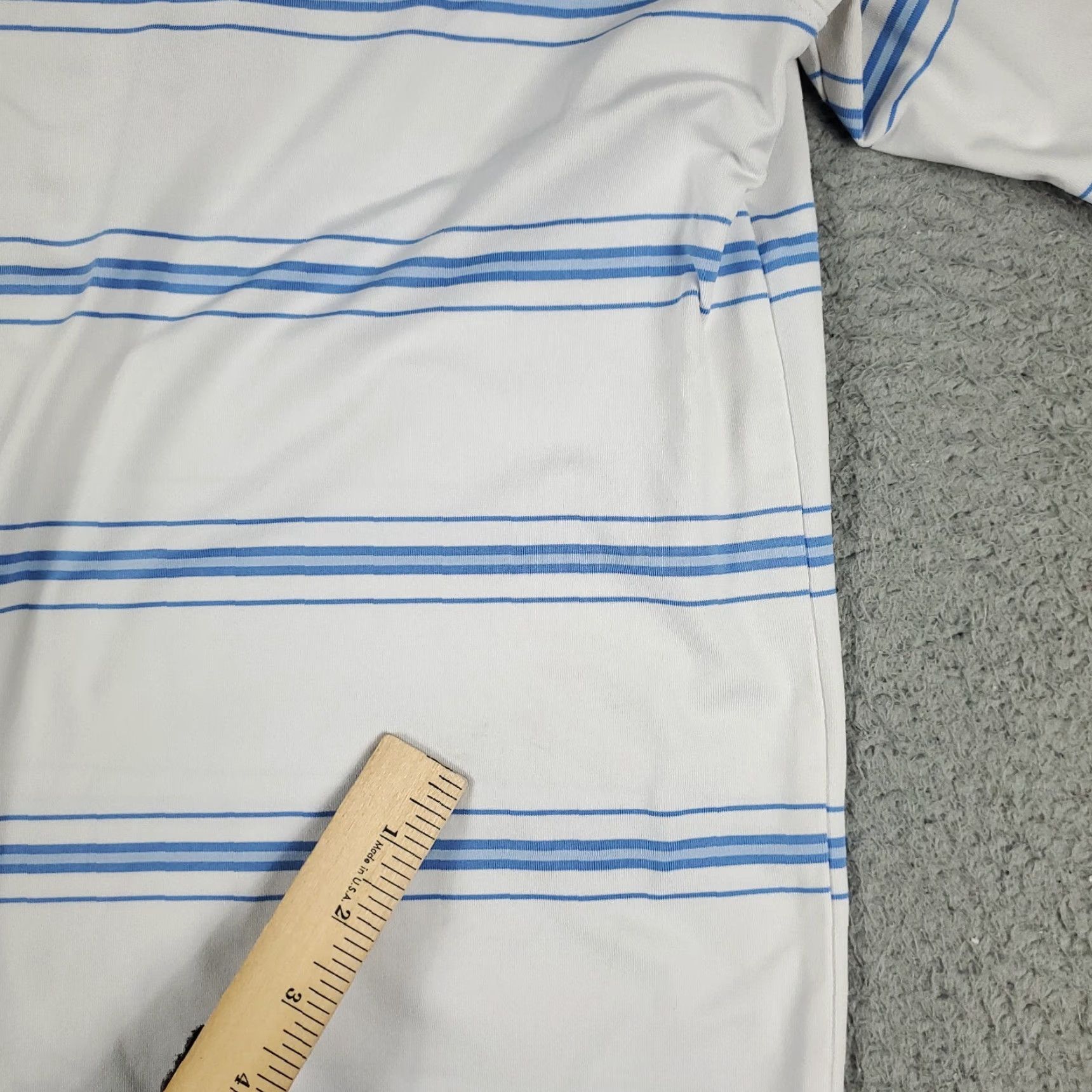 Vintage Zero Restriction Polo Shirt Mens XL White Striped Polo Short Sleeve Casual Shirt Vintage? No. Size US XL / EU 56 / 4 - 3 Thumbnail