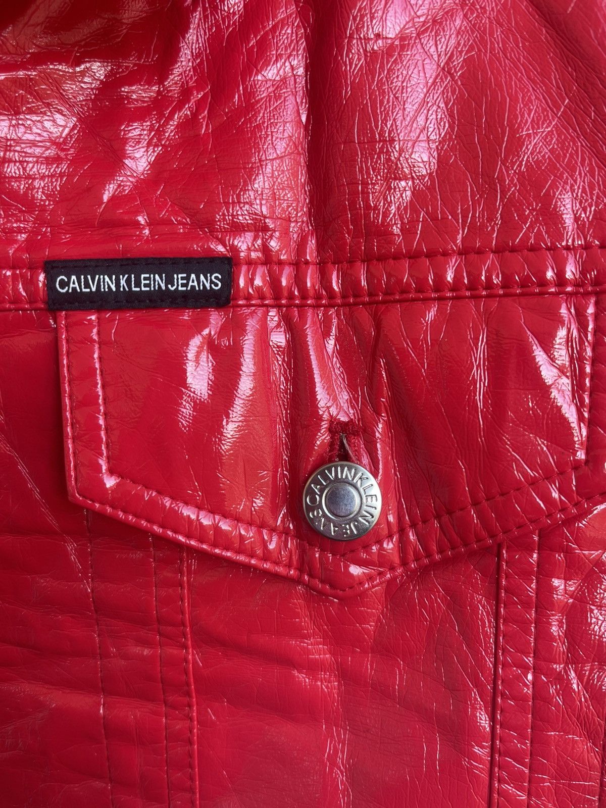 Calvin Klein Calvin Klein Jeans latex-like Jacket Size M / US 6-8 / IT 42-44 - 3 Thumbnail