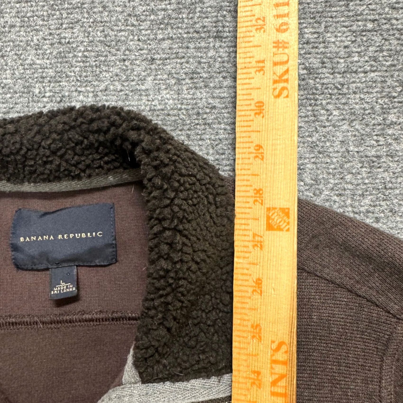 Banana Republic VINTAGE Banana Republic Mens Sweatshirt Sweater Full Zip With Buttons Collar Brown L Adult Mens Regular Size Large Brown Knit Full Zip Knit Sweater Size US L / EU 52-54 / 3 - 4 Thumbnail