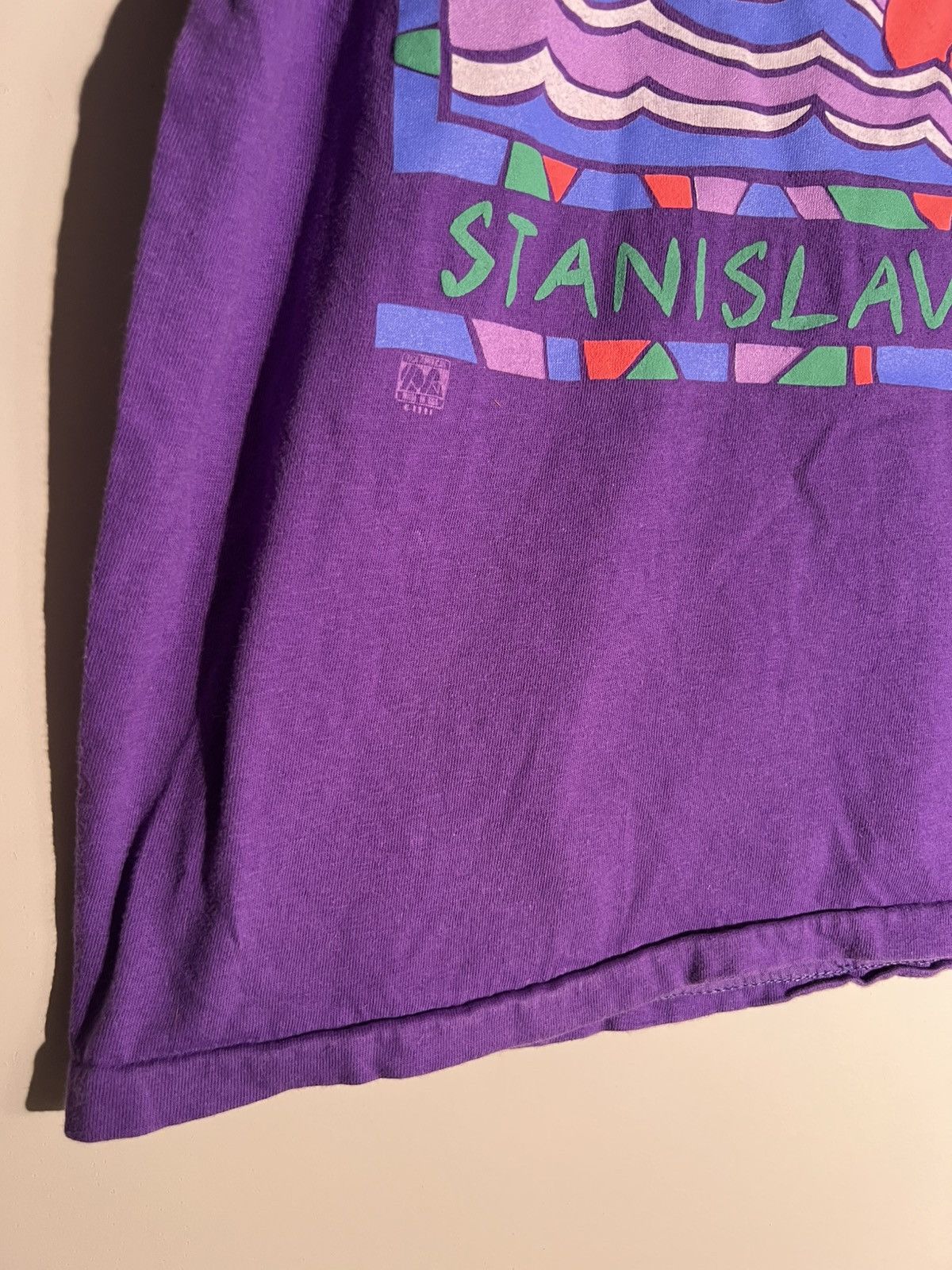 Vintage 90’s VTG Vintage Stanislavs River Rafting Retro Art T Shirt Size US XL / EU 56 / 4 - 5 Thumbnail