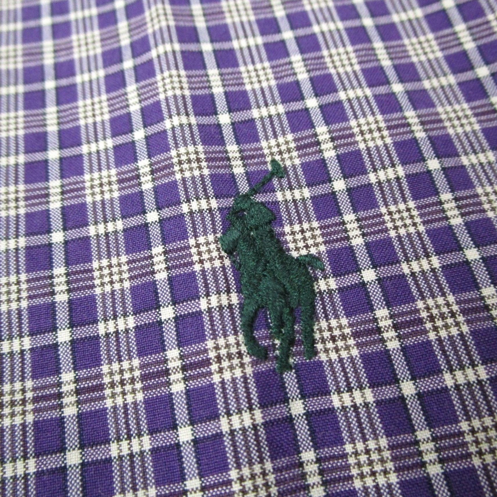 Ralph Lauren Ralph Lauren Button-Down Shirt Mens Big & Tall Purple Check Cotton Classic Fit Size US XXL / EU 58 / 5 - 4 Thumbnail