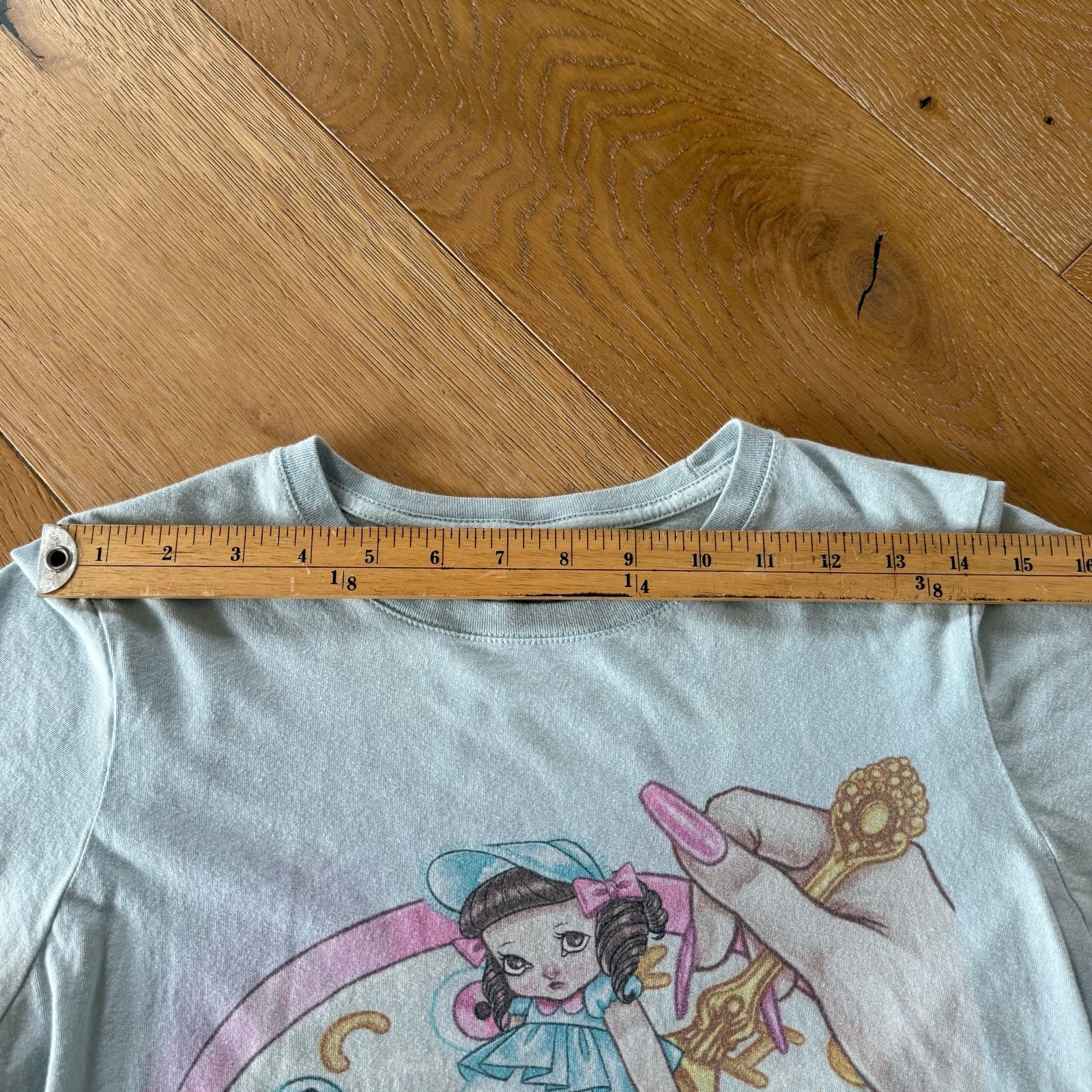 Hot Topic Melanie Martinez Vintage Faded Baby Tee Light Blue Size M Size M / US 6-8 / IT 42-44 - 4 Thumbnail