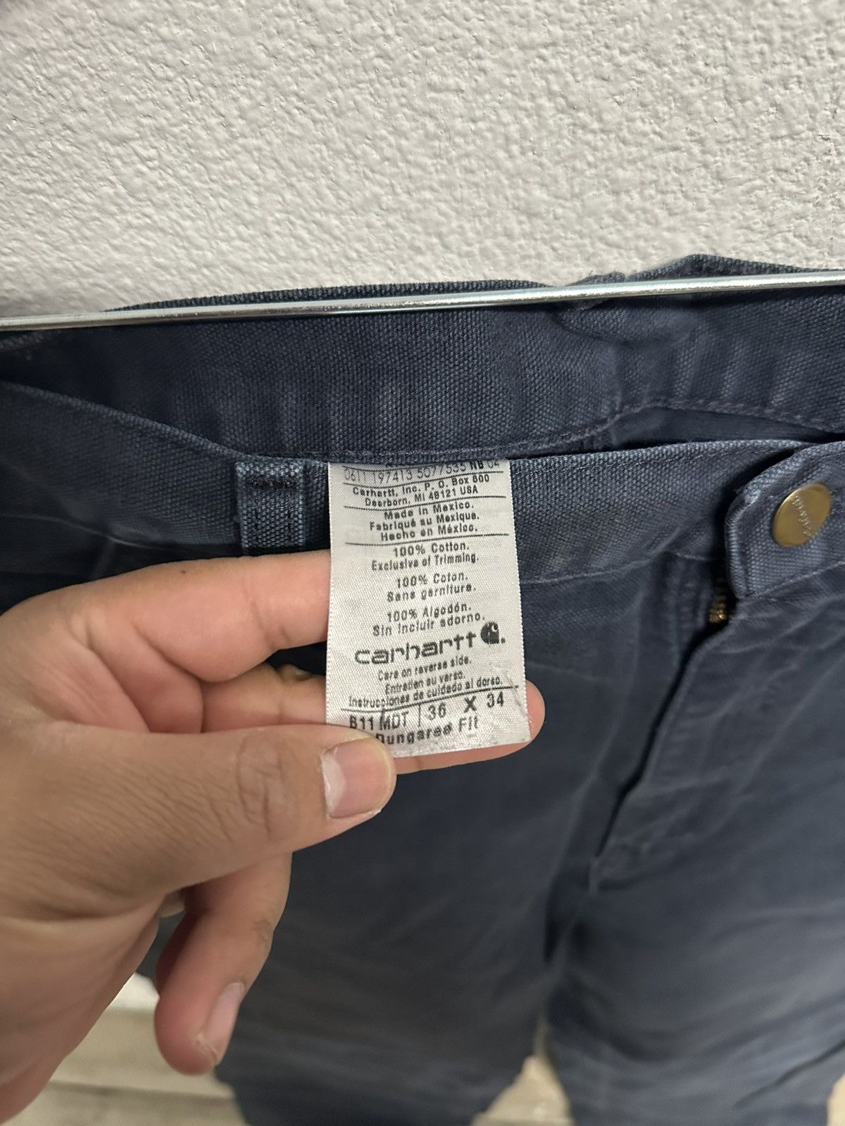 Carhartt Vintage Carhartt Navy pants 36 x 34 Size US 36 / EU 52 - 3 Thumbnail