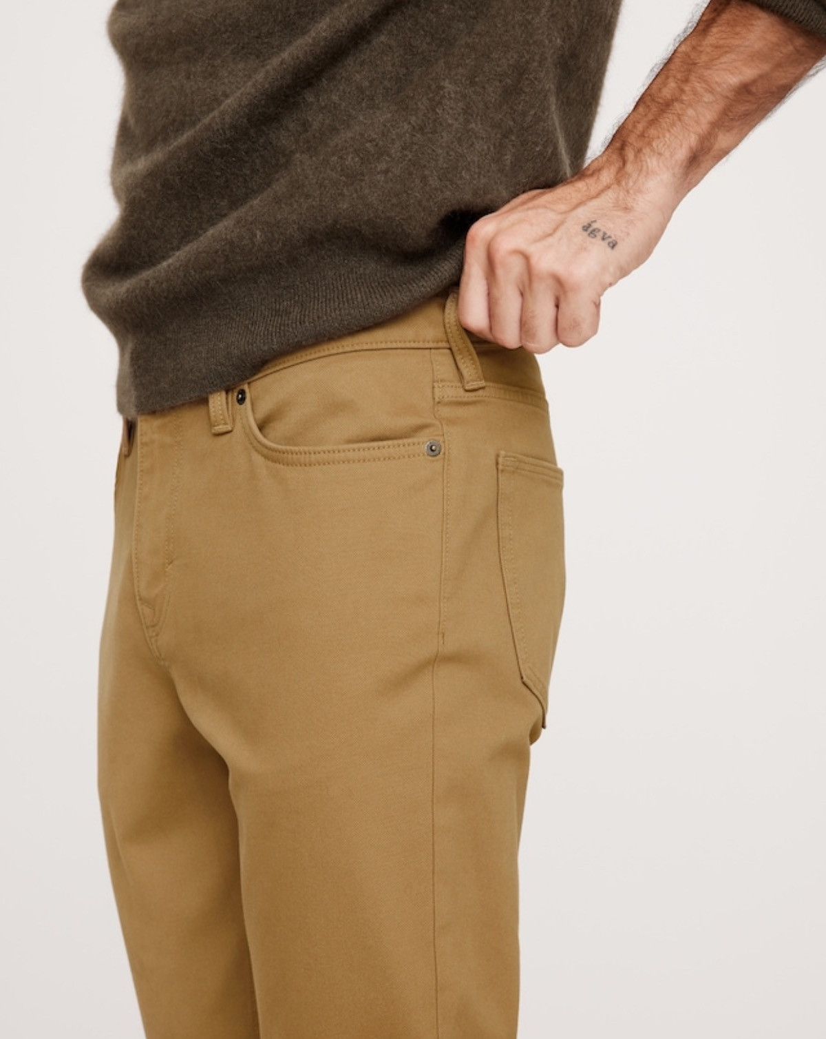 Banana Republic Banana Republic Chino Slim Fit Traveler Pant Brown 32x32 Size US 32 / EU 48 - 4 Thumbnail