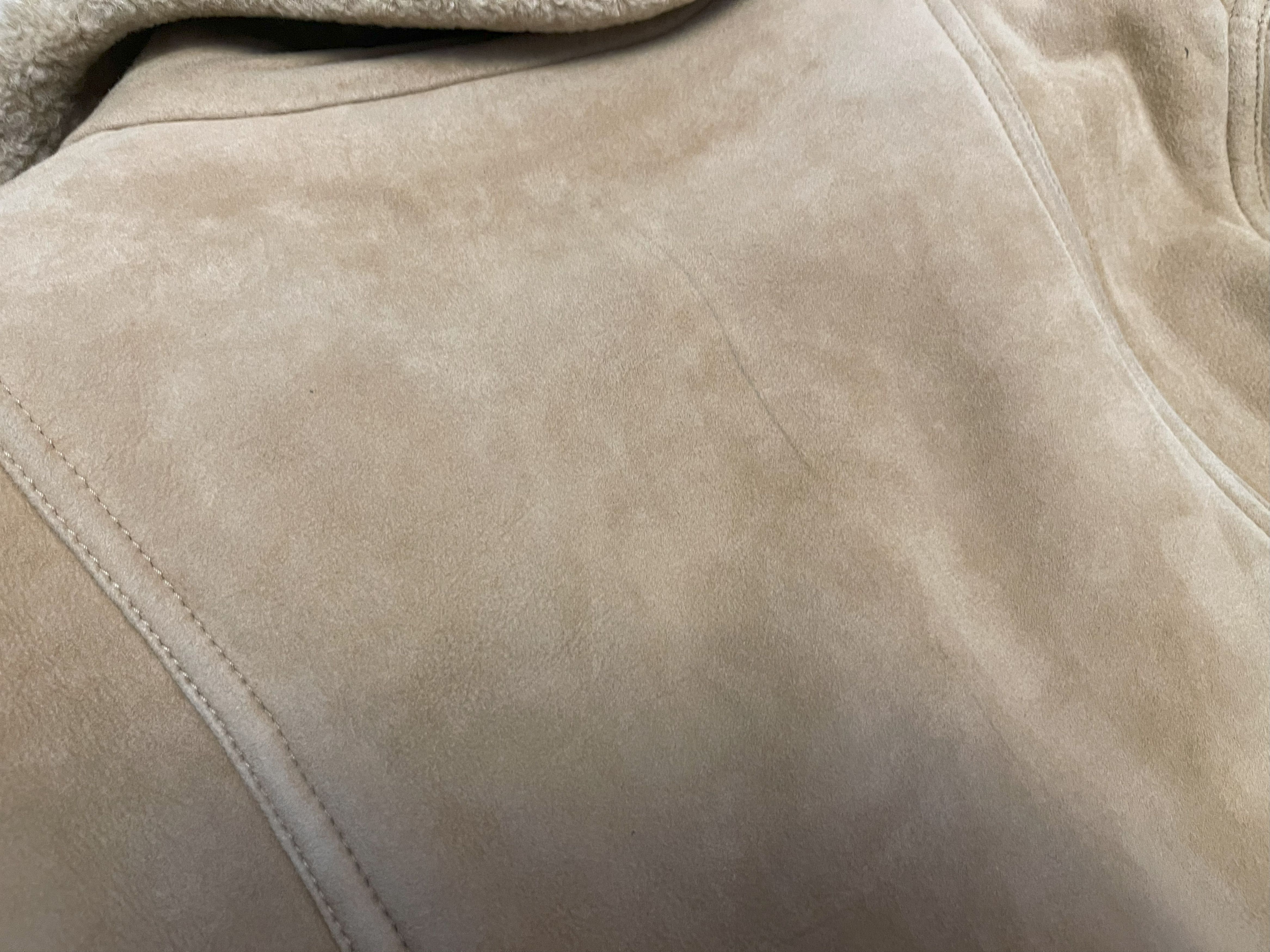 Hedi Slimane × Saint Laurent Paris Saint Laurent 14AW Tan Suede Shearling Coat Size US M / EU 48-50 / 2 - 4 Thumbnail