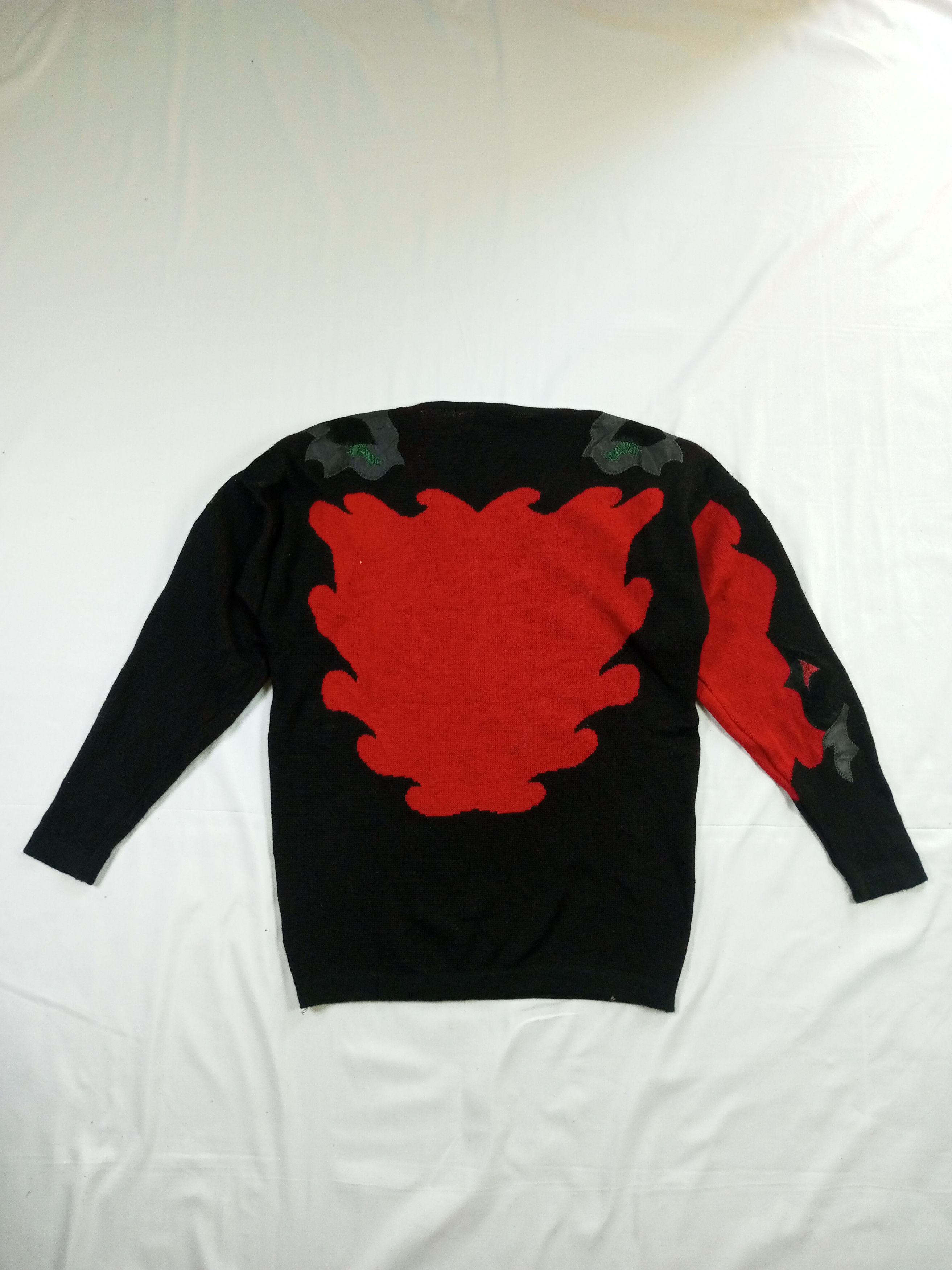 Other Crazy Vintage Place Vendome leather Embroidery Knit Sweater Size US M / EU 48-50 / 2 - 18 Thumbnail