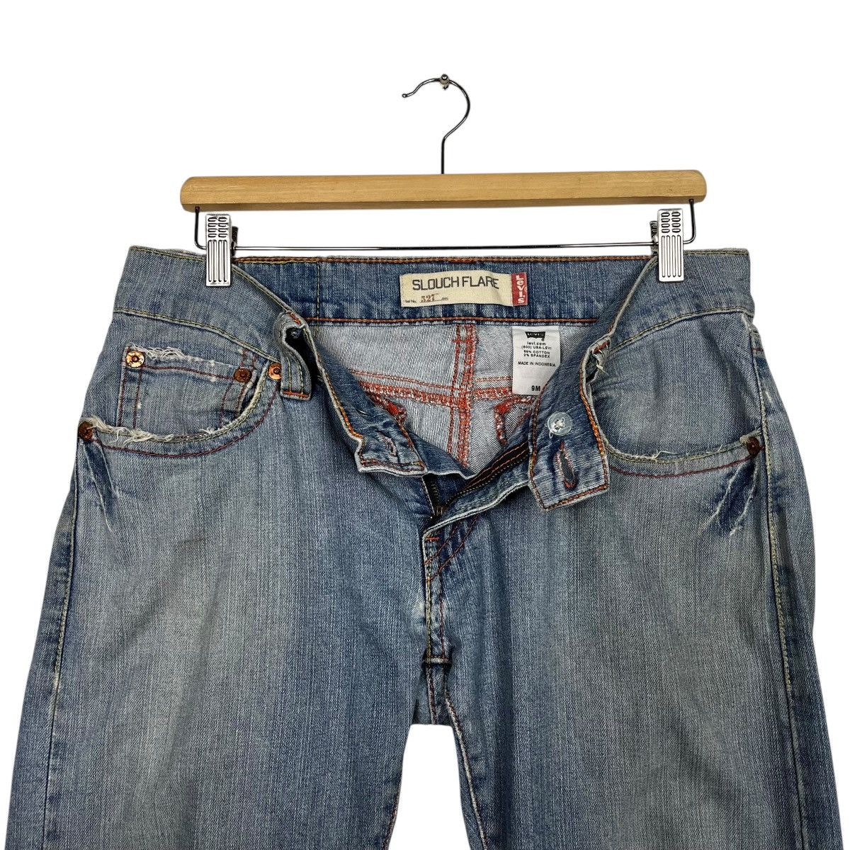Levi's Vintage Y2k Levis Distressed Denim Jeans Size 34" / US 12 / IT 48 - 15 Thumbnail