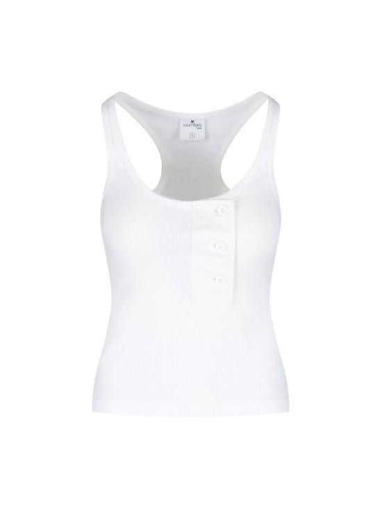 Courreges COURREGES Women Tops 125JDE101JS0194 0001 White Size L / US 10 / IT 46 - 1 Thumbnail