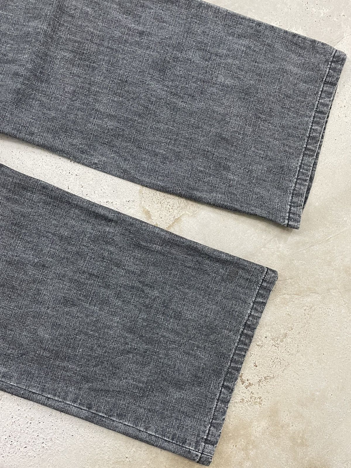 Issey Miyake Zucca Vintage Waist Wide Leg Flare Denim Paint Mark Size US 29 - 12 Thumbnail