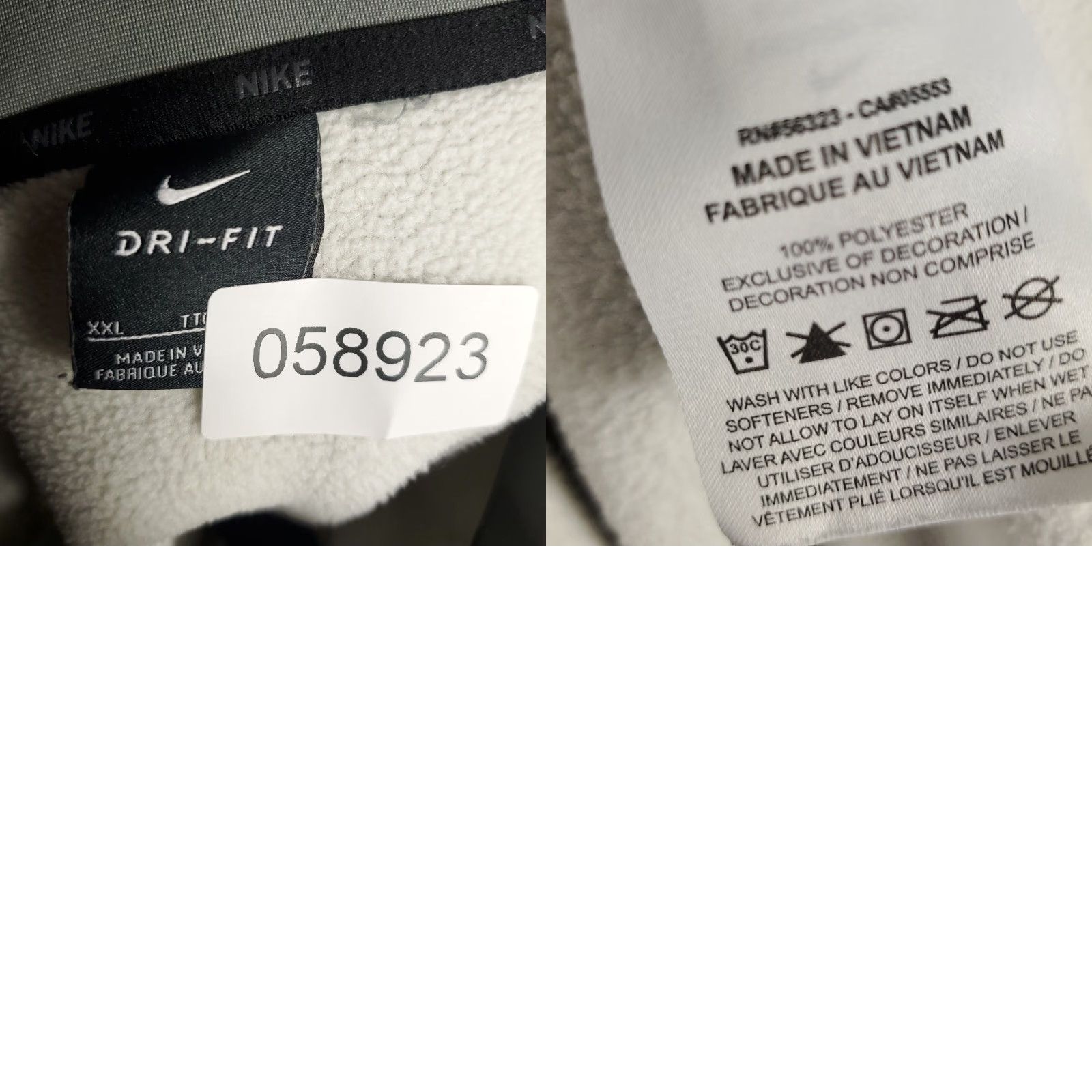 Nike Nike Sweatshirt Mens 2XL Gray Swoosh 1/4 Zip Pullover Mock Neck Long Sleeve Shirt Size US XXL / EU 58 / 5 - 8 Thumbnail