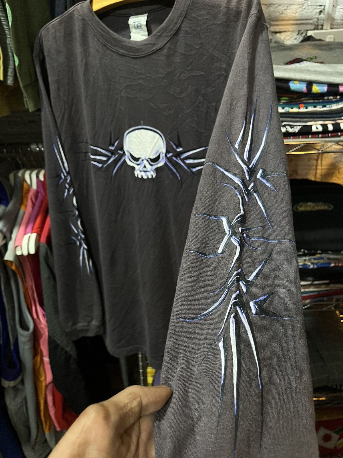 Vintage Neo Tribal Bone 725 Originals Tattoo Tee Y2K Size US M / EU 48-50 / 2 - 4 Thumbnail
